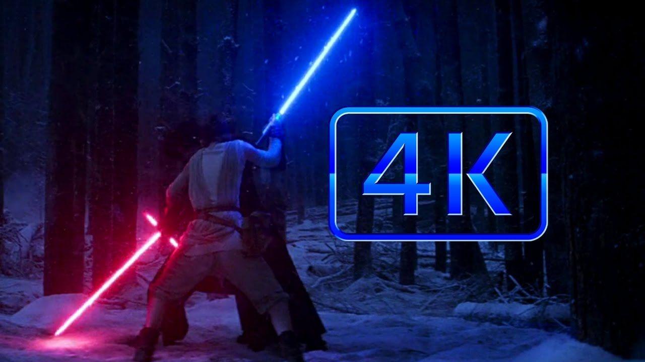 1280x720 Star Wars: Episode VII The Force Awakens & Rey Vs. Kylo Ren [4K 60fps]