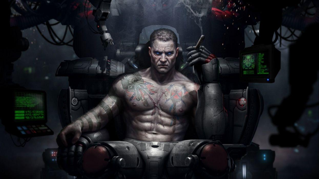 1245x700 Sci Fi Artwork Art Warrior Robot Cyborg D Wallpaperx1440