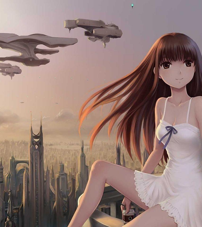 Anime Girl City Wallpapers - Top Free Anime Girl City Backgrounds ...