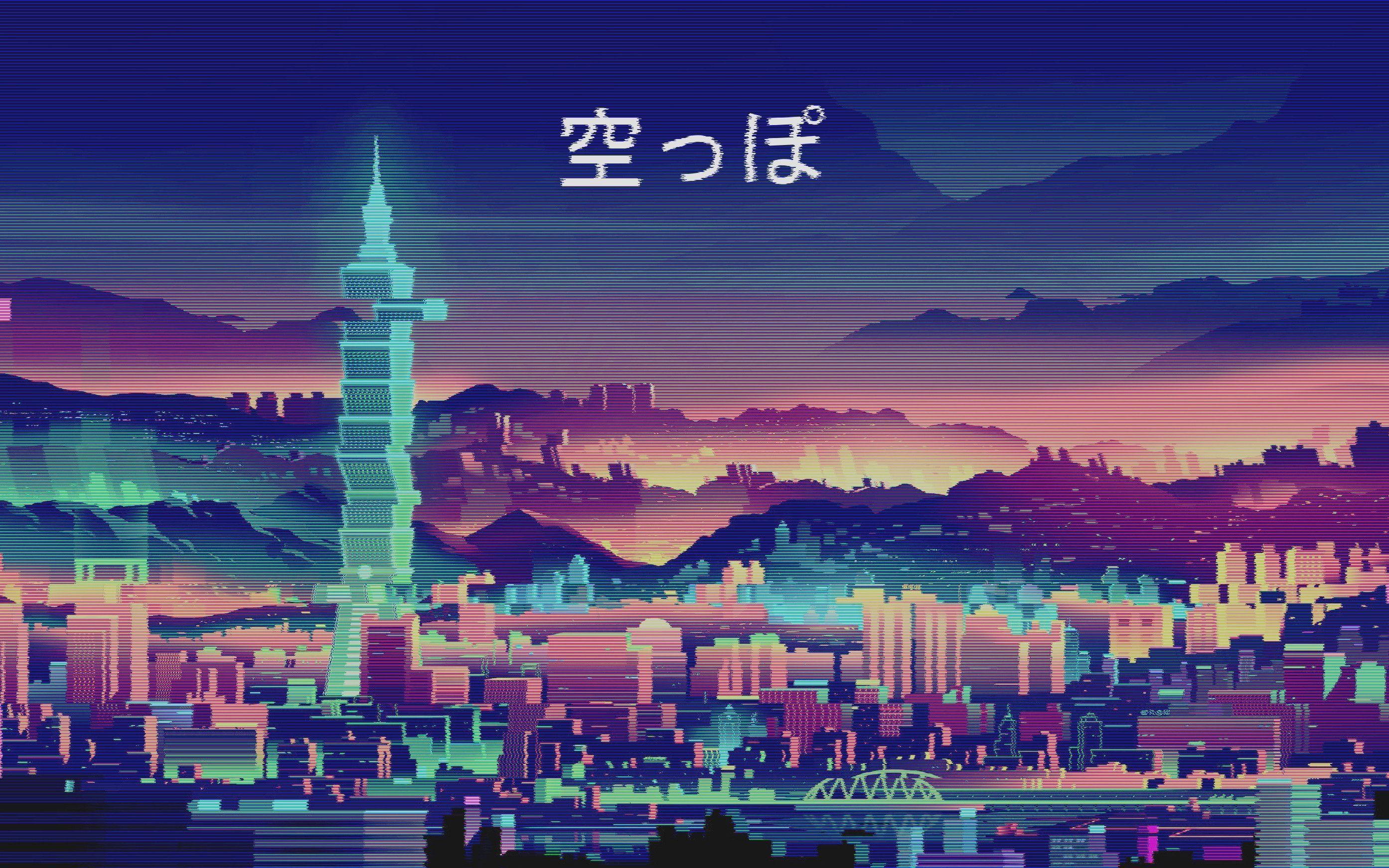 2787x1742 Anime City Wallpaperwallpaper.dog