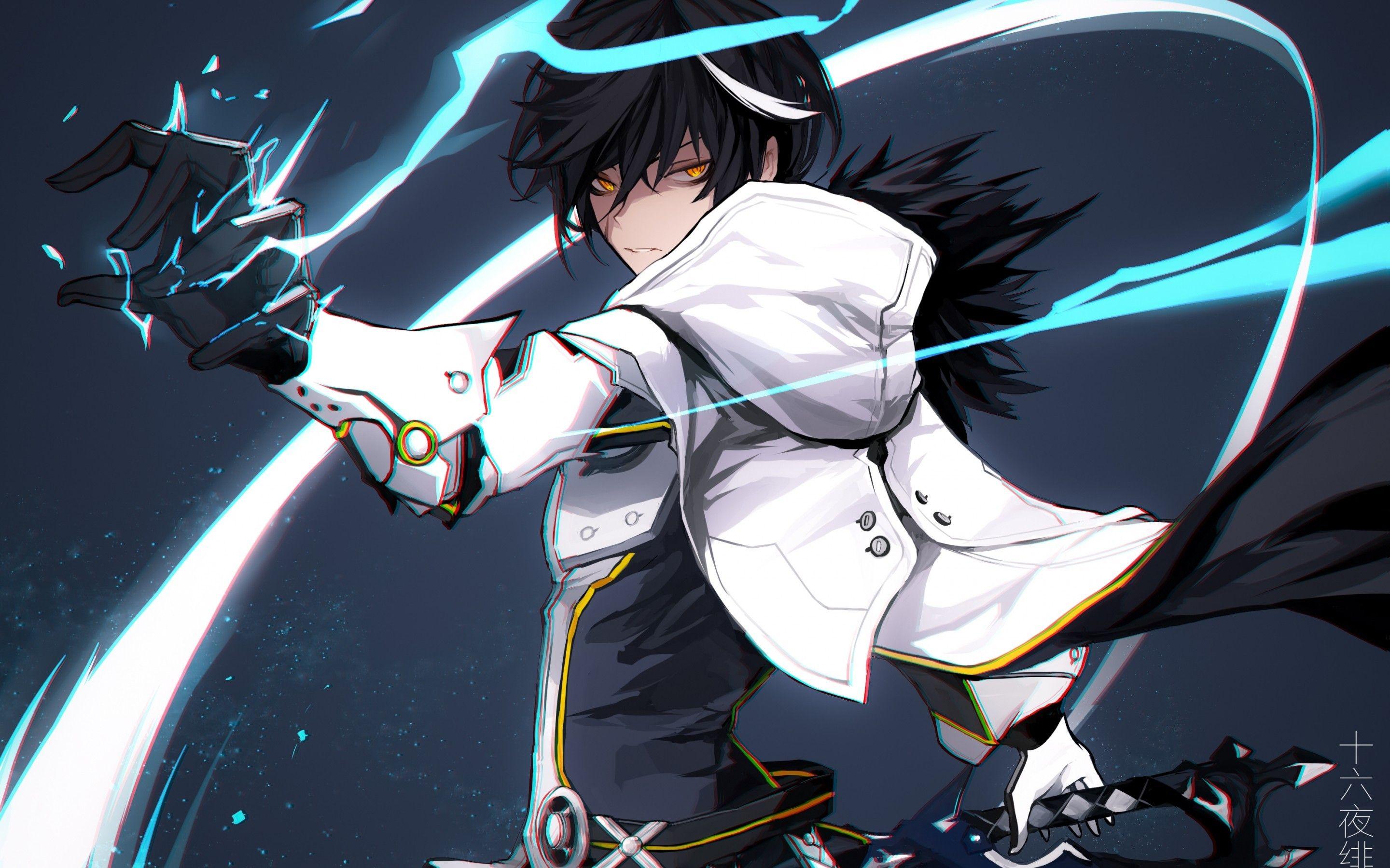 2880x1800 Black Gamer Anime Wallpaper Boy .