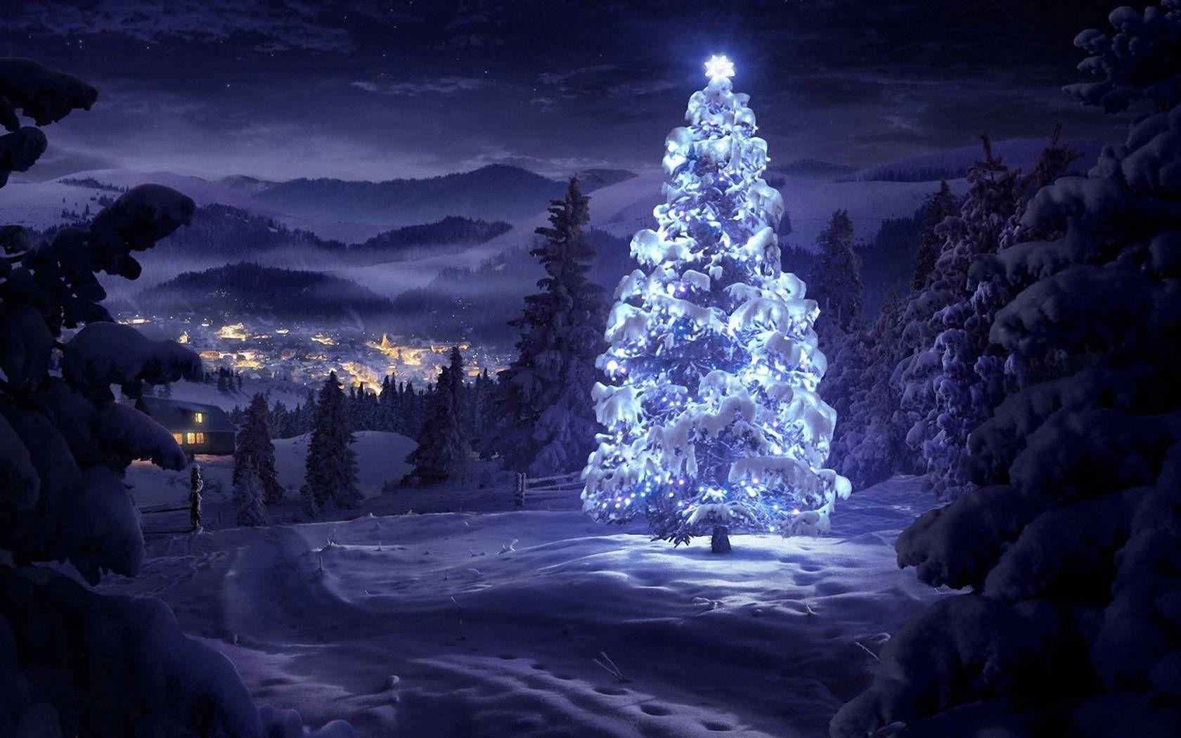 1680x1050 Mountain Night Wallpaper