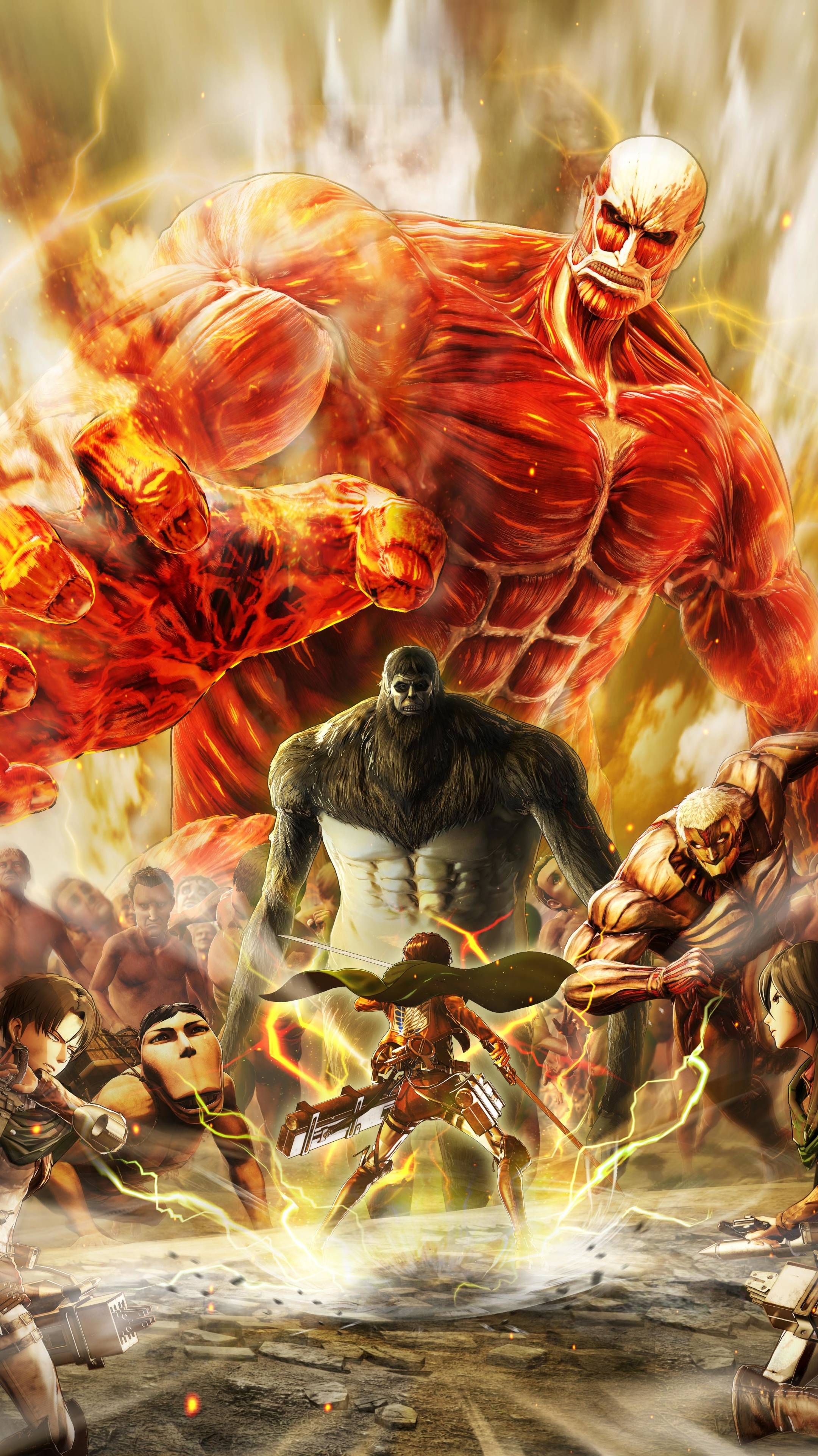 2160x3840 Attack on Titan Final Battle .
