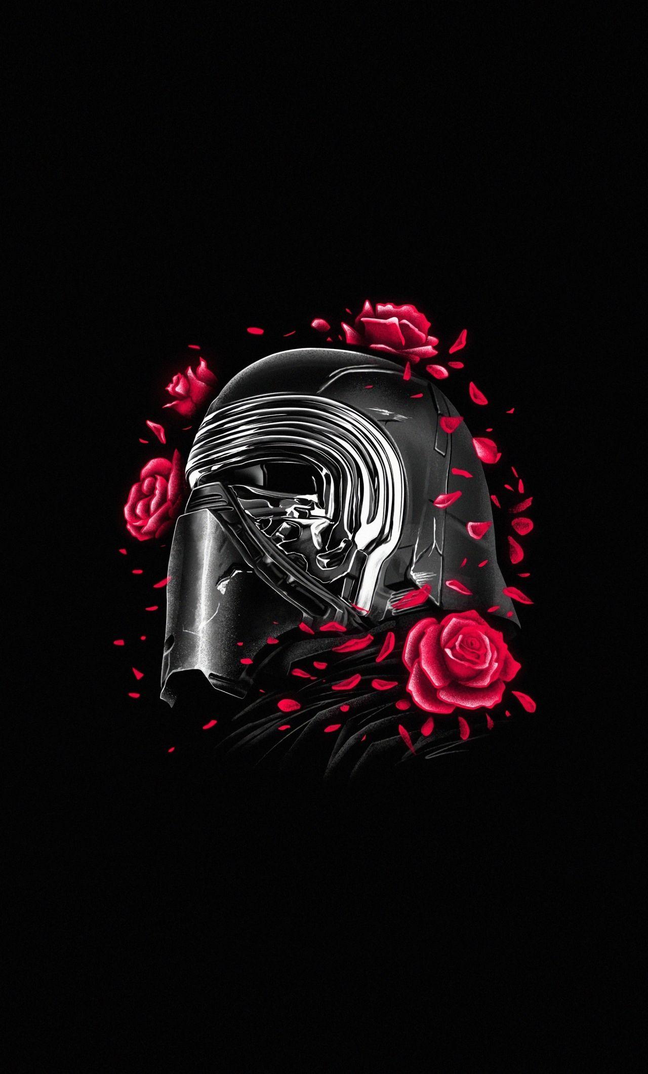 1280x2120 wallpaper kylo ren, helmet .