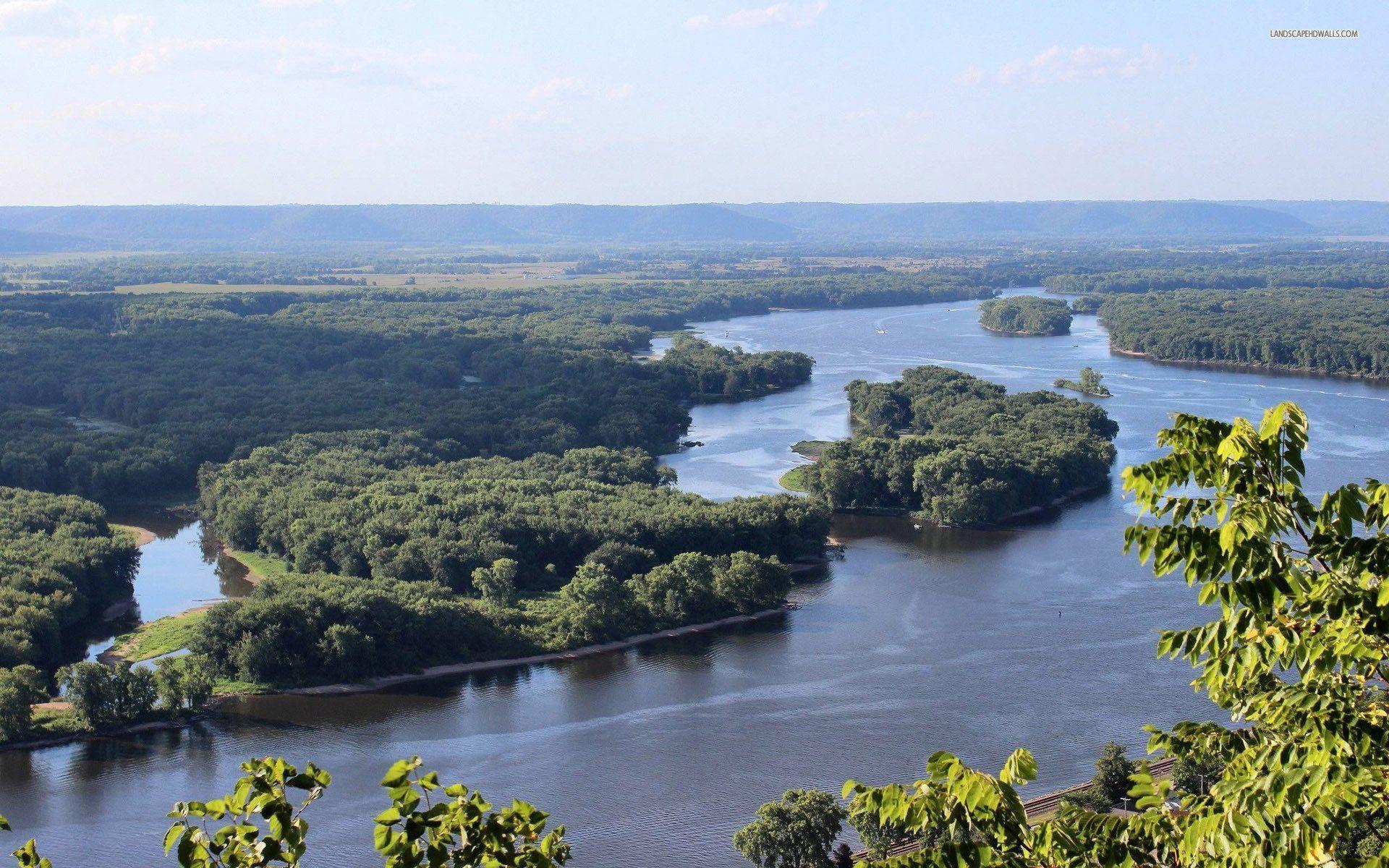 1920x1200 Mississippi River Wallpaper .
