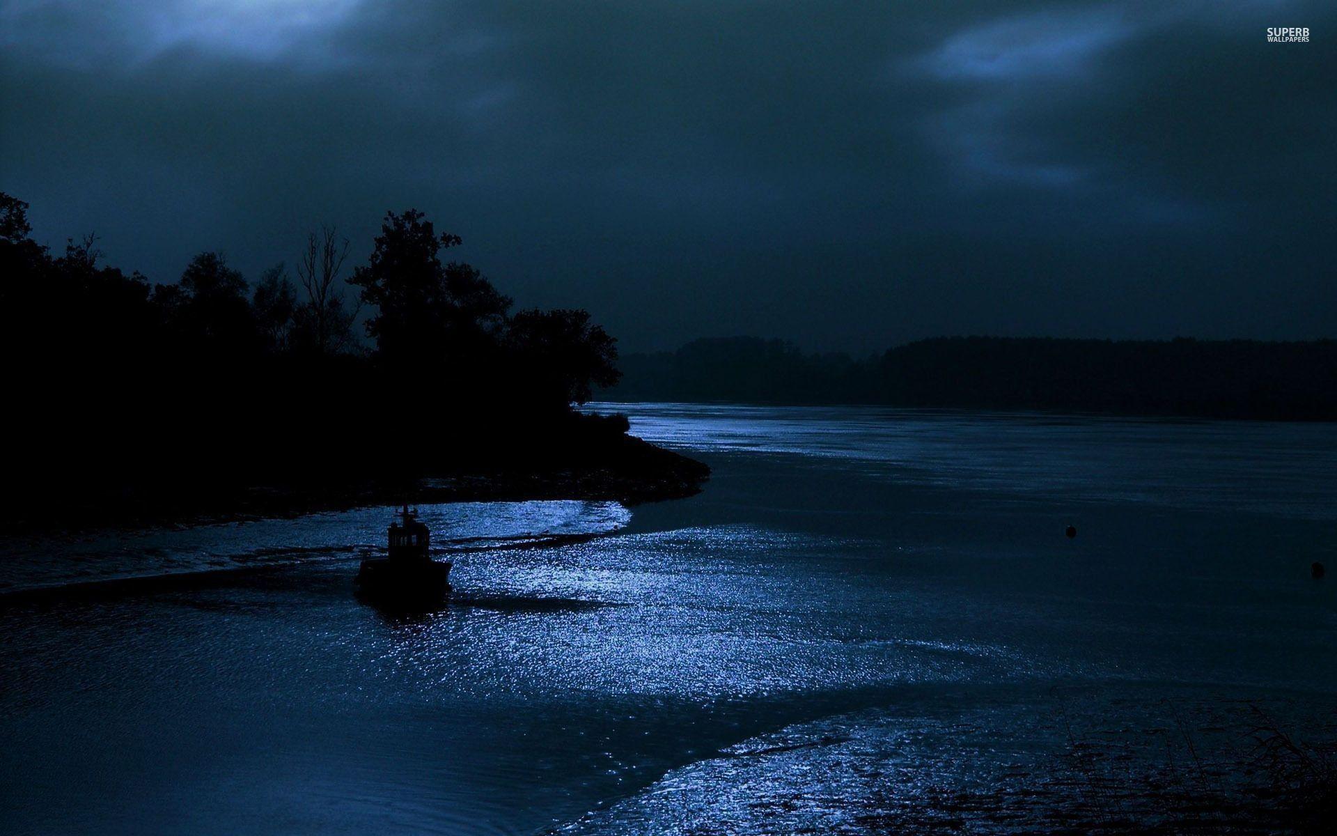 1920x1200 Moonlight Night Wallpaper .