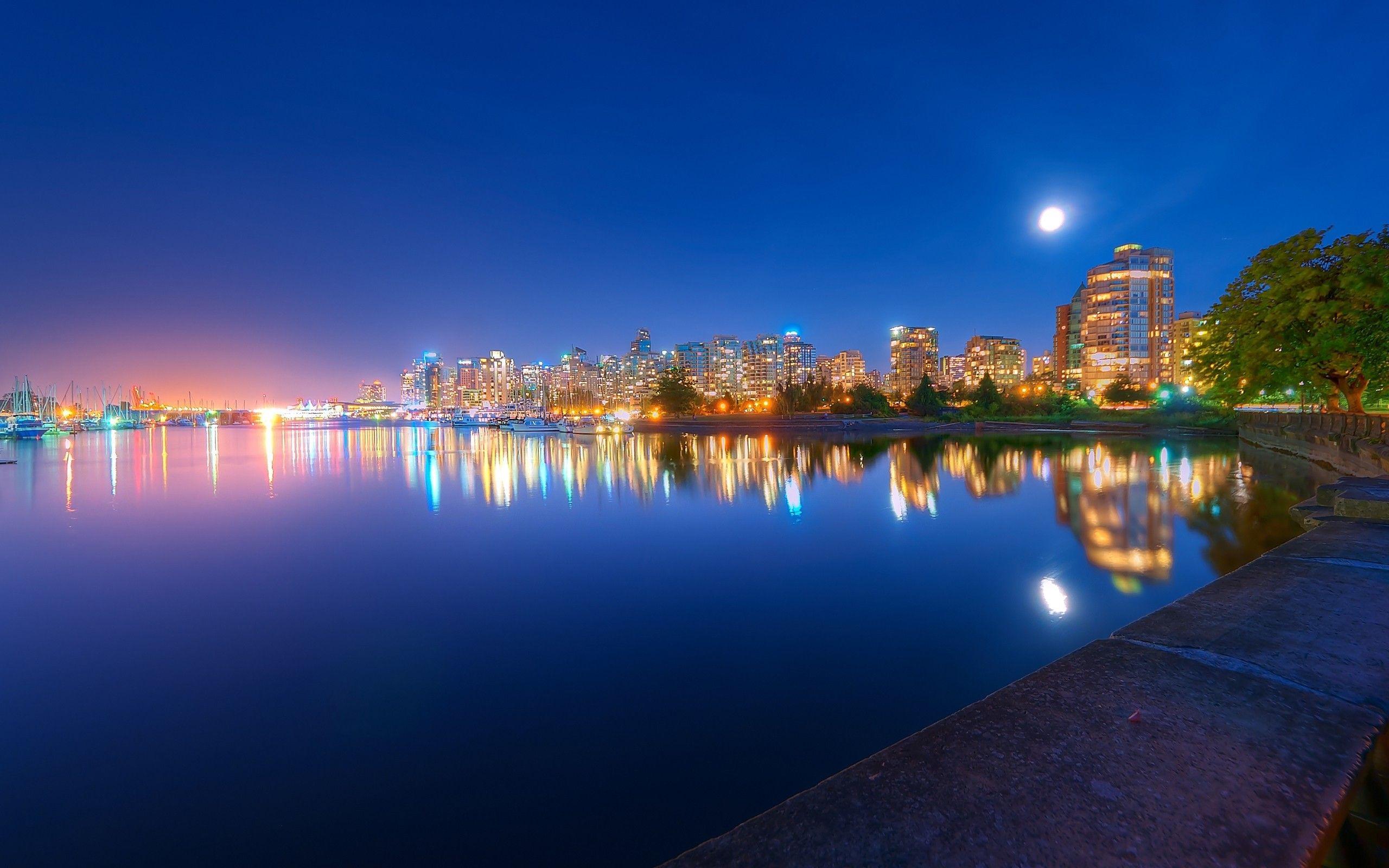 2560x1600 Light, River, View, Trees wallpaper .