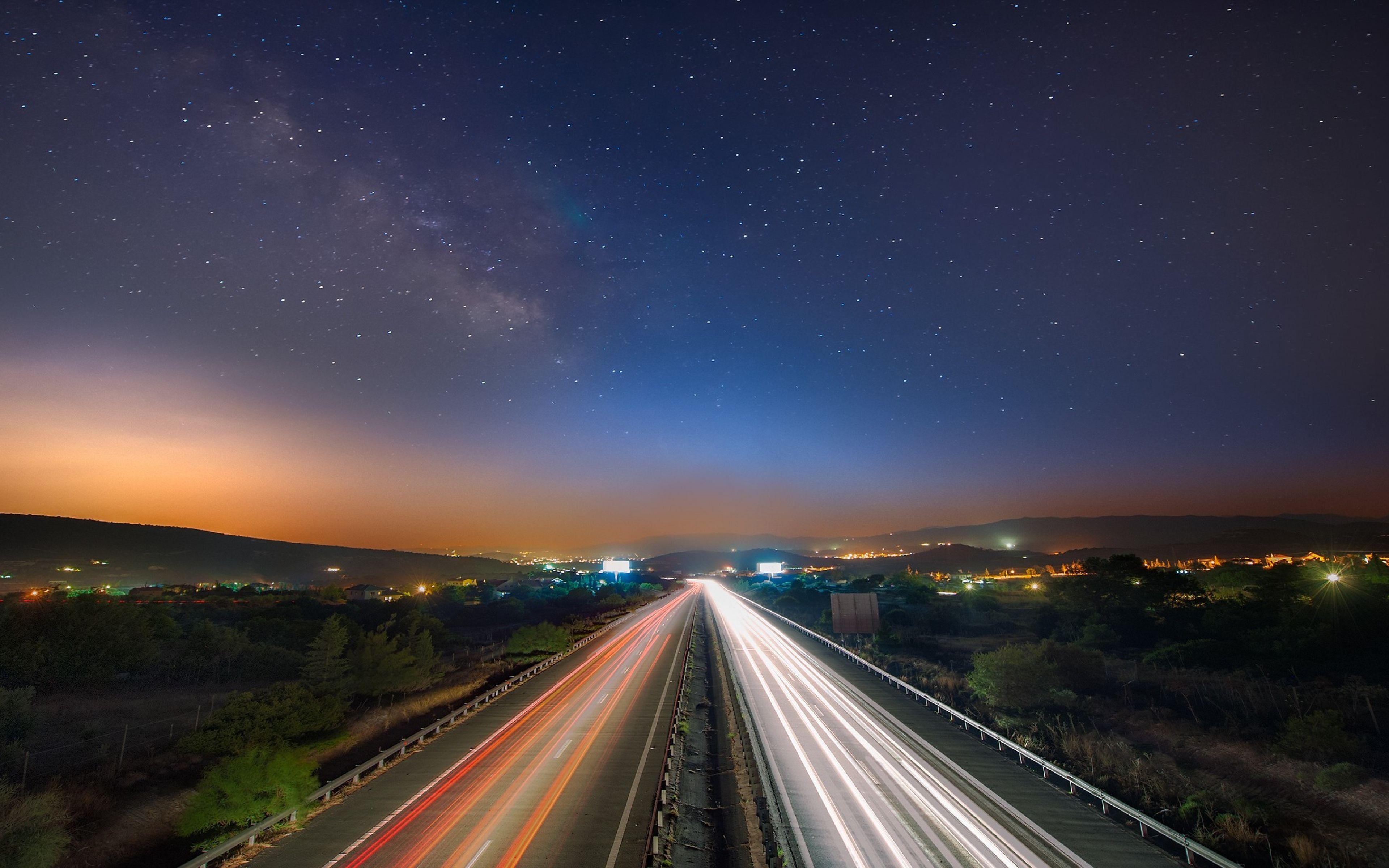 3840x2400 Starry Night Wallpaper