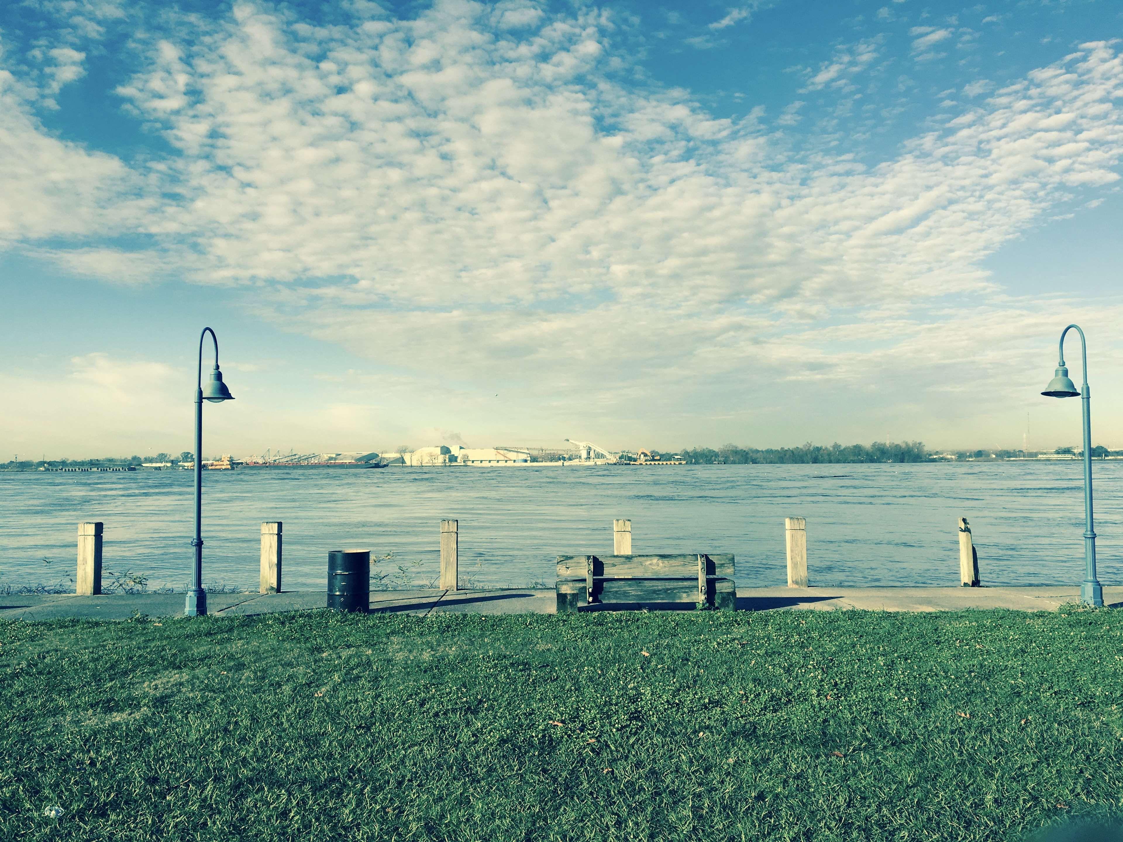 3840x2880 bench #mississippi river #new orleans .com