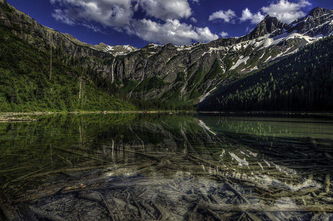 1280x851 Desktop Wallpaper USA Avalanche Lake .