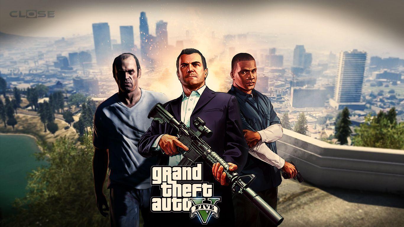 1366x768 All GTA 5 Wallpaperwallpaper.dog