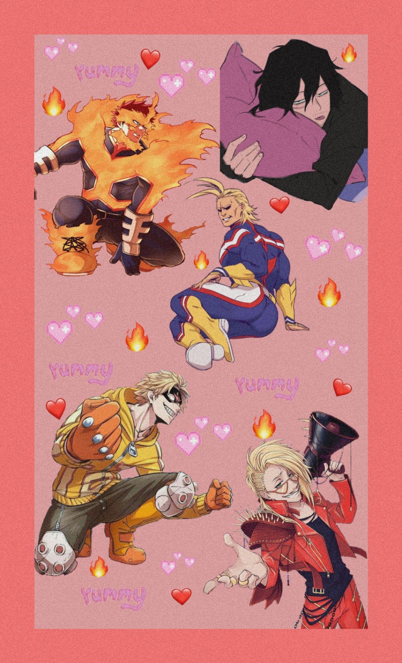 1296x2137 allmight aizawa presentmic fatgum Image