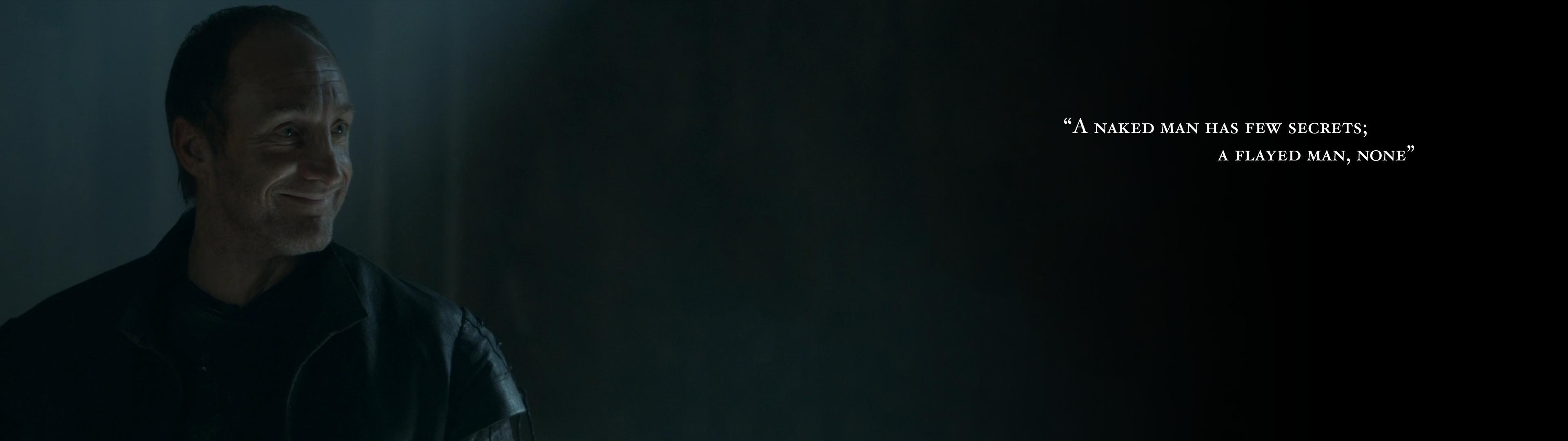 3840x1080 Roose Bolton wallpaper that I made .
