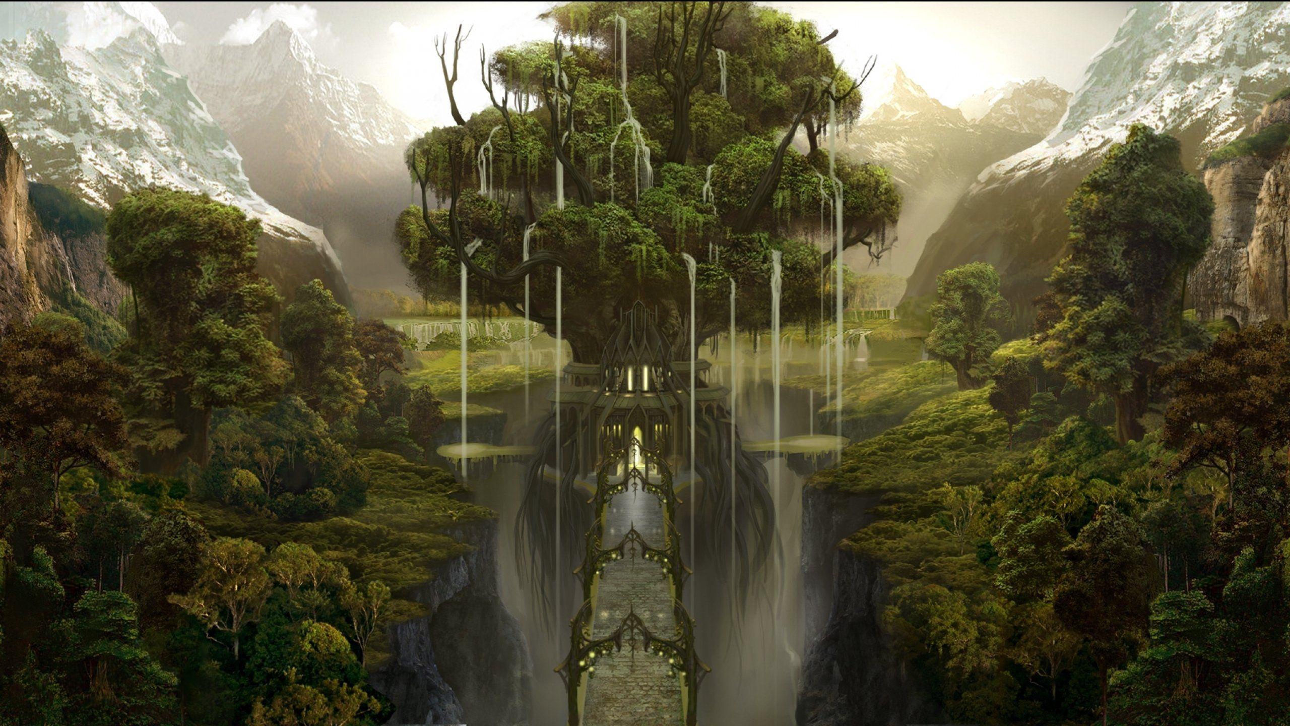 2560x1440 fantasy, Landscape, Art, Artwork .
