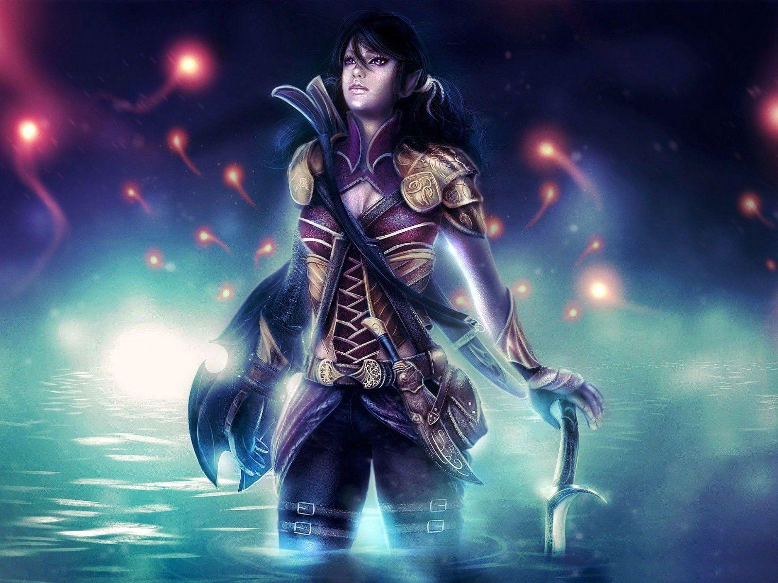 1600x1200 Female Elf Warrior 2560x1440 Fantasy .