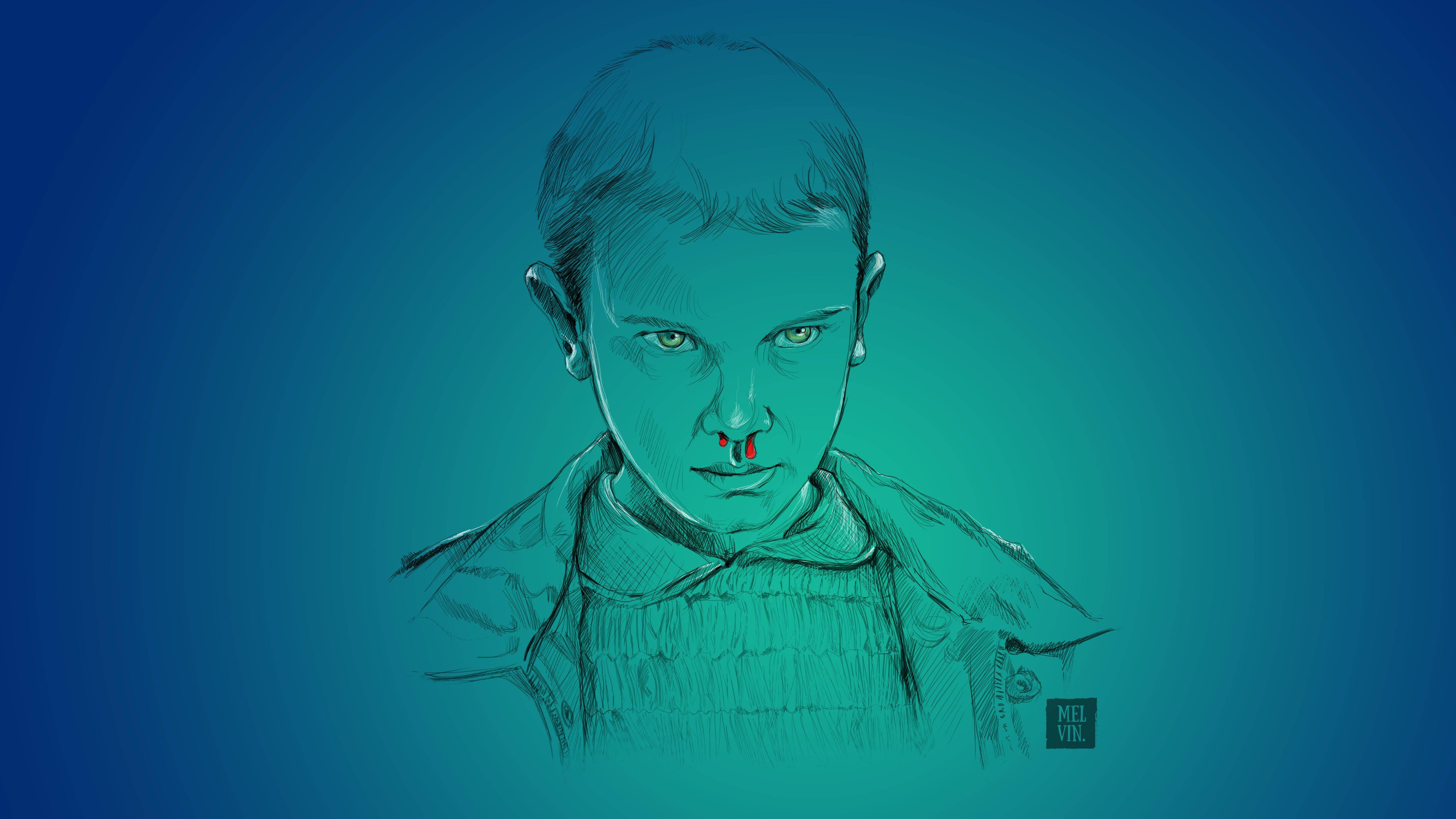 5120x2880 Stranger Things Eleven Millie Bobby .