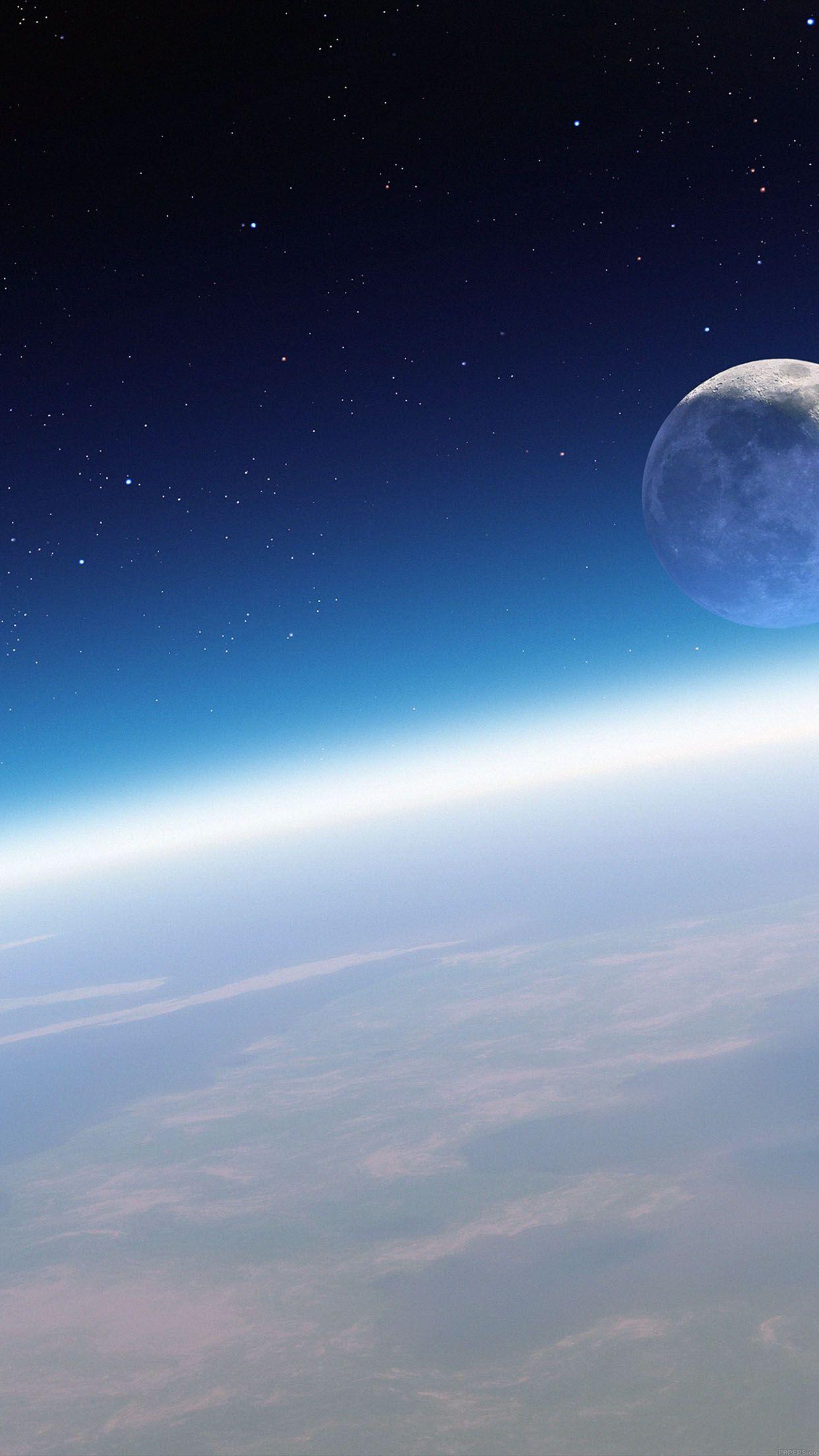 Hình nền điện thoại thông minh 1242x2208 Earth Horizon In Space ⋆ GetPhotos.  Xinh đẹp