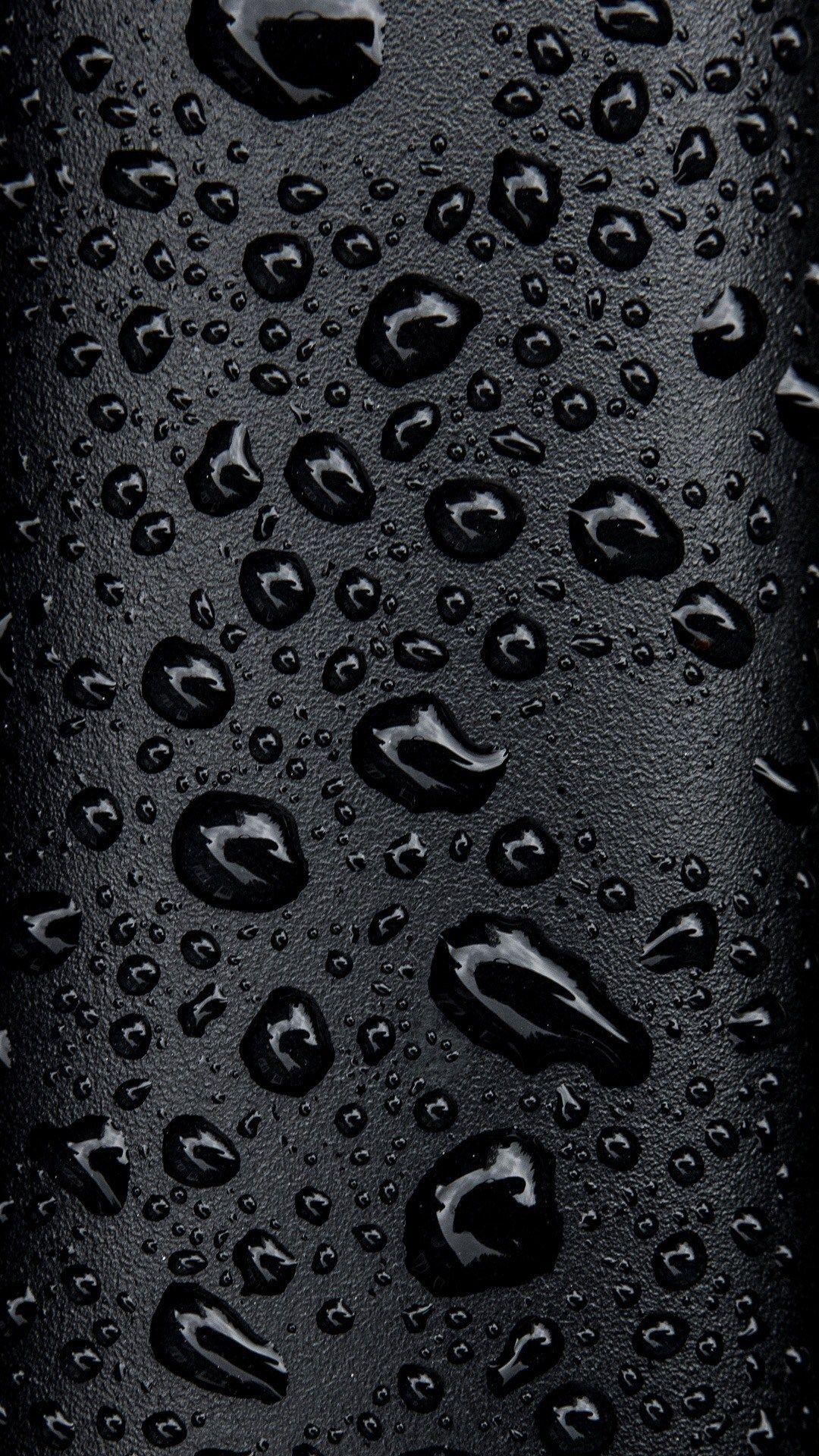 Hình nền điện thoại thông minh HD 1080x1920 Black Raindrops.  Hình nền HD tuyệt vời