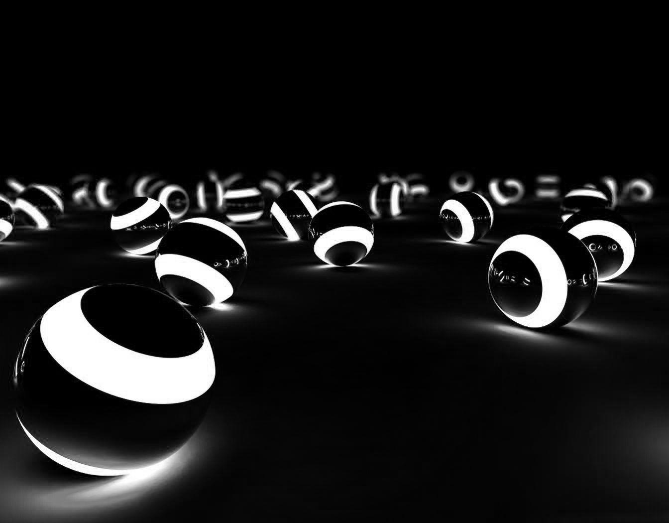 1344x1050 Dark 3D Desktop HD Wallpaper › Black And White