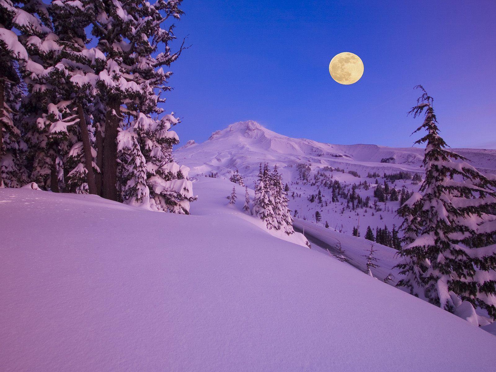 Beautiful Winter Moon Wallpapers - Top Free Beautiful Winter Moon