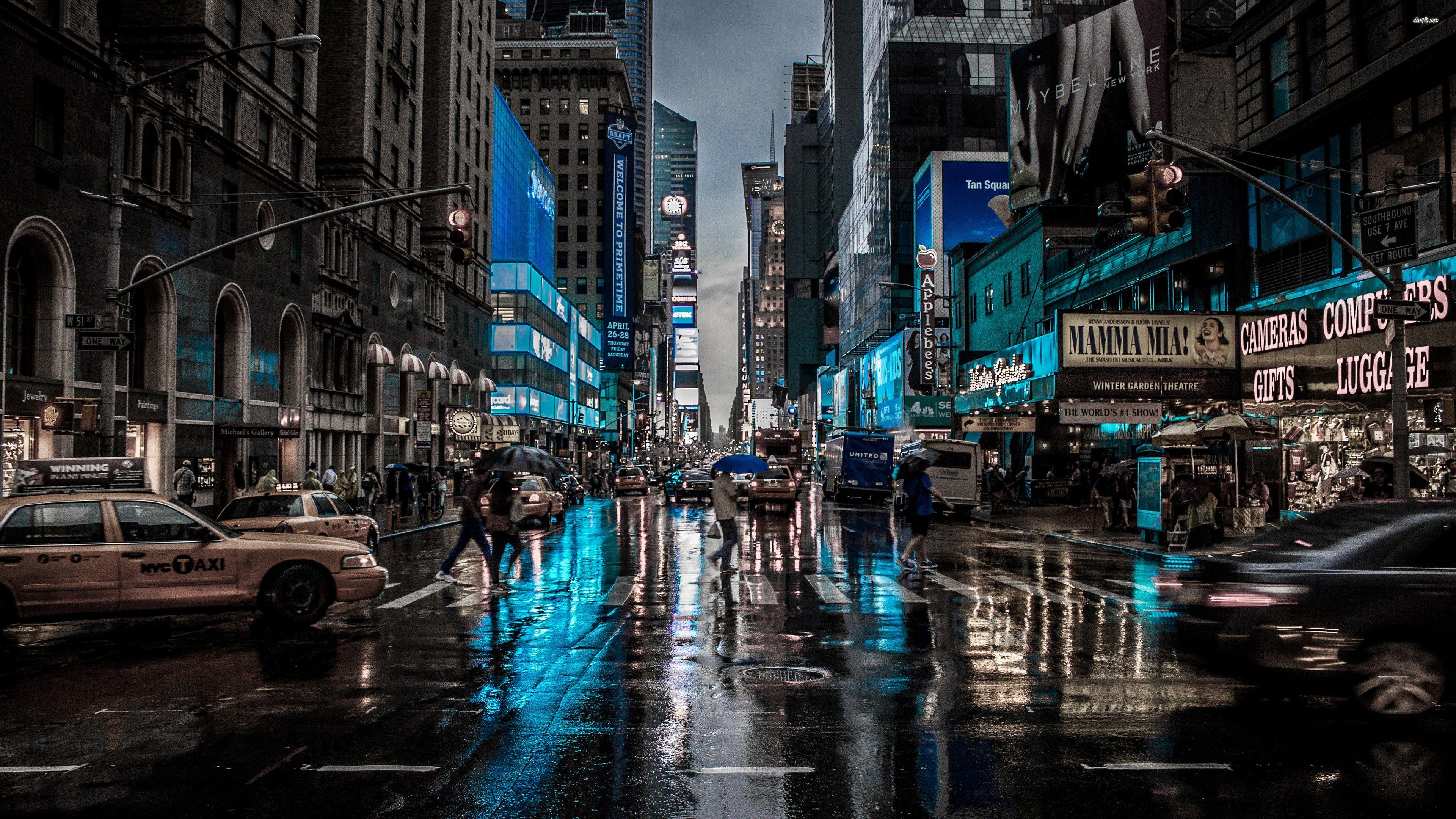 New York City Rain Wallpapers - Top Free New York City Rain Backgrounds - WallpaperAccess