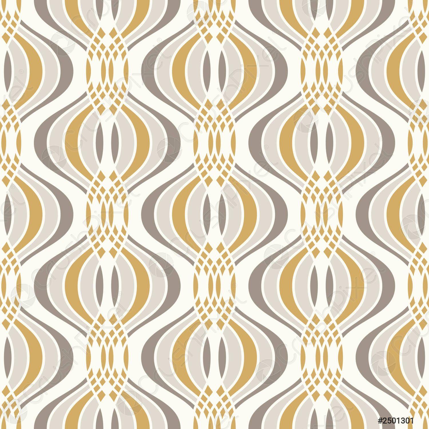 1500x1500 Ogee Seamless Vector Curved Pattern .