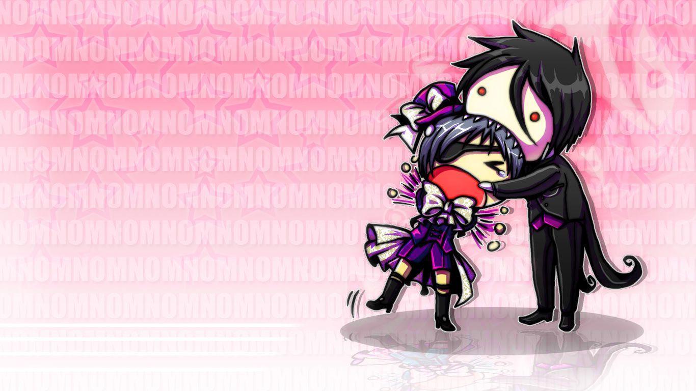 1366x768 Cute Black Butler HD Wallpaper