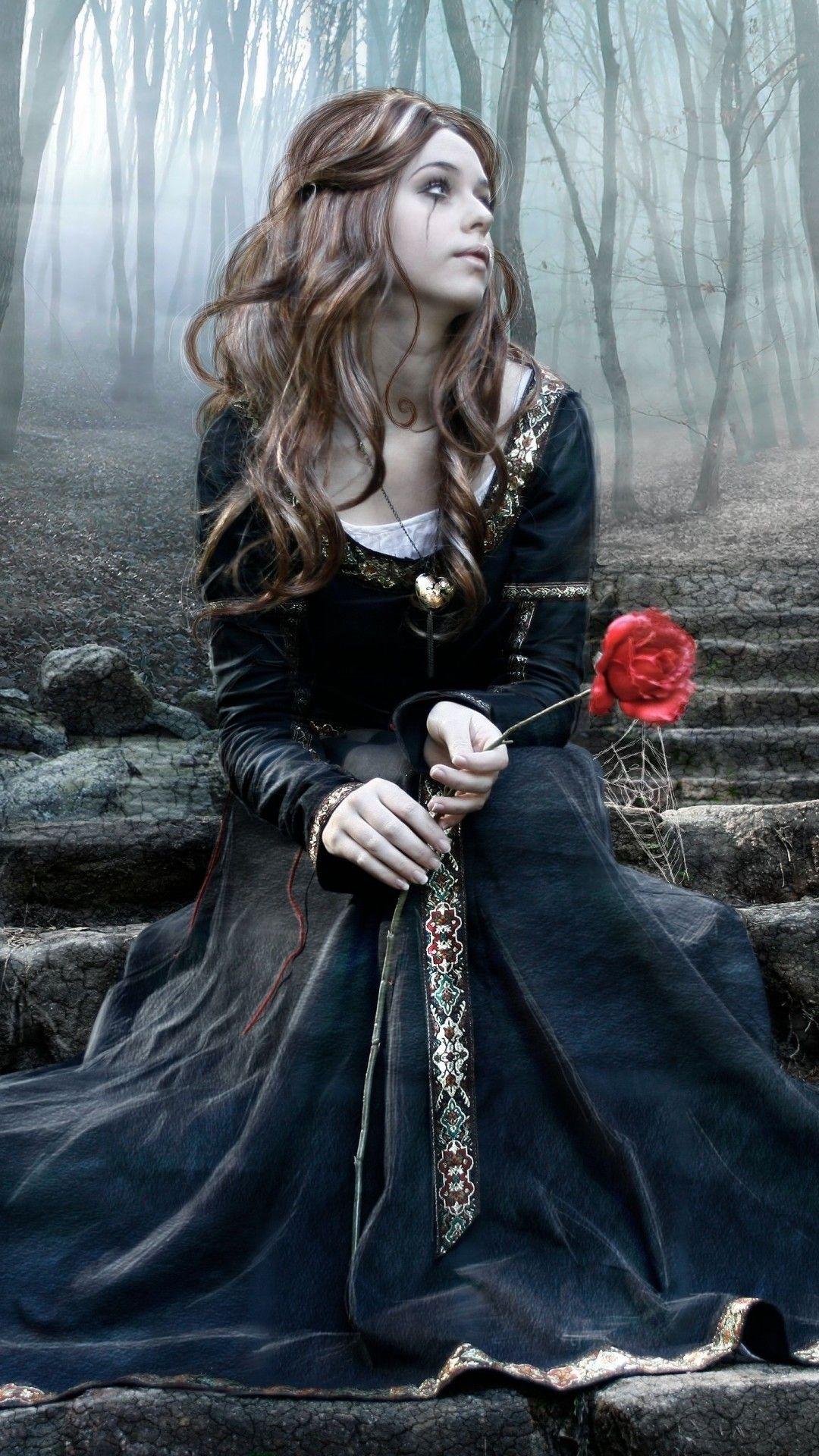 1080x1920 Goth woman wallpaper Goth girl .amp.
