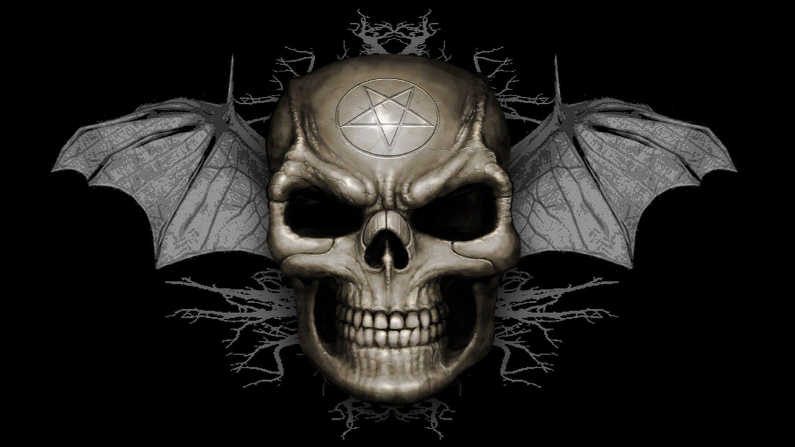 2560x1440 Free download evil skull wallpaper .