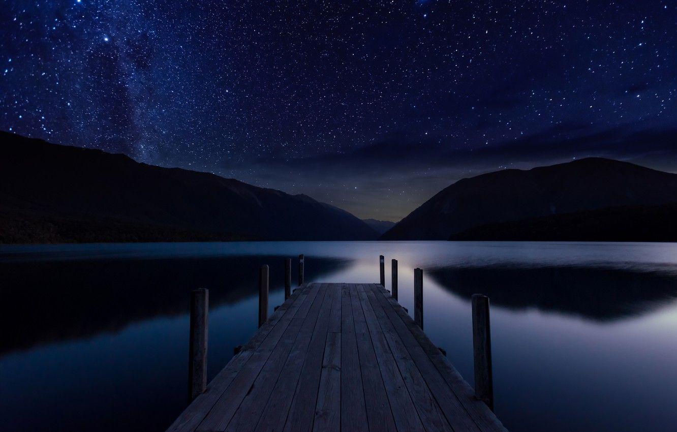 Night Lake Wallpapers Top Free Night Lake Backgrounds Wallpaperaccess