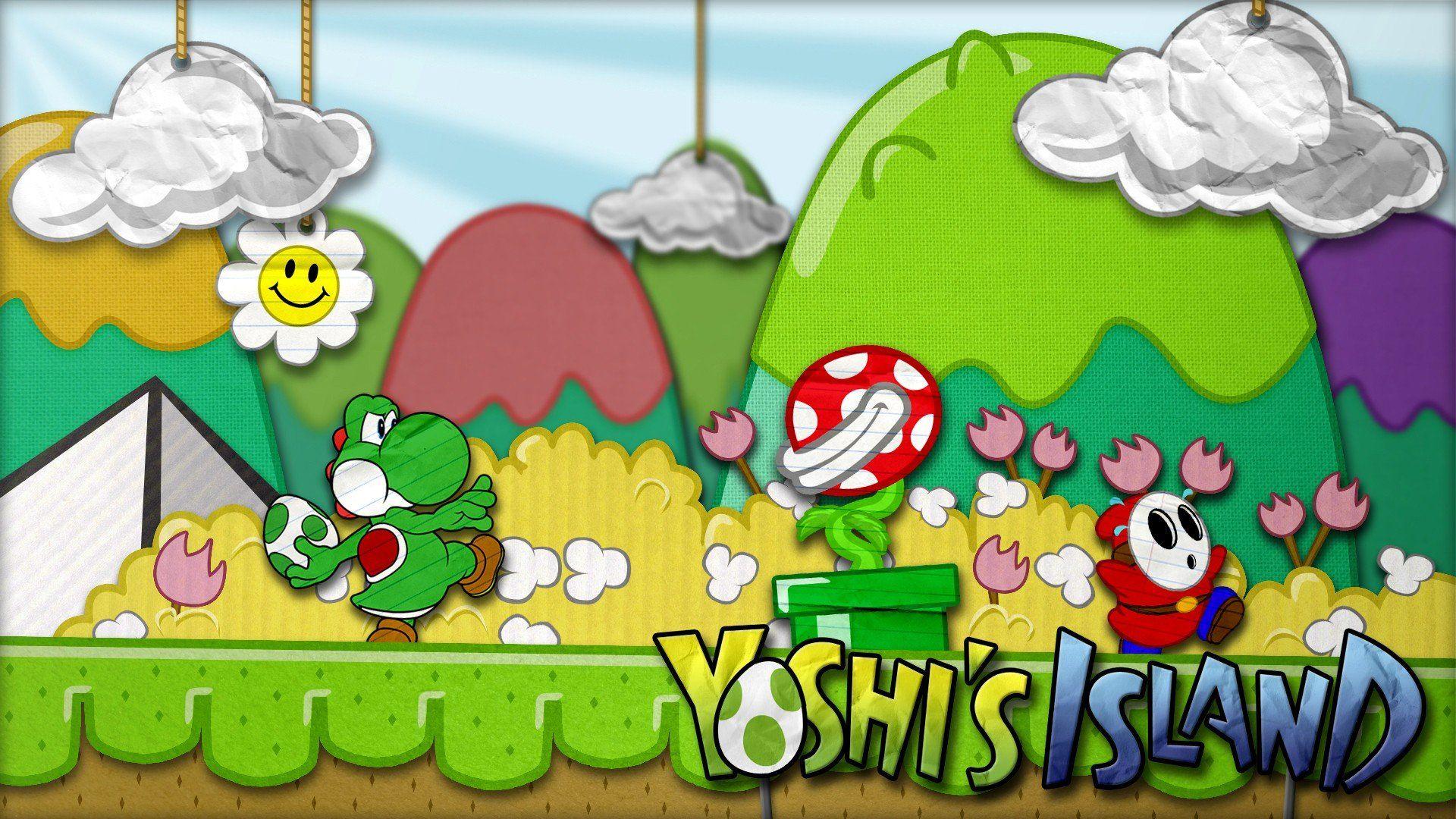1920x1080 video, Games, Super, Mario, Yoshi, Shy, Guy, Piranha, Plant Wallpaper HD / Desktop and Mobile Background
