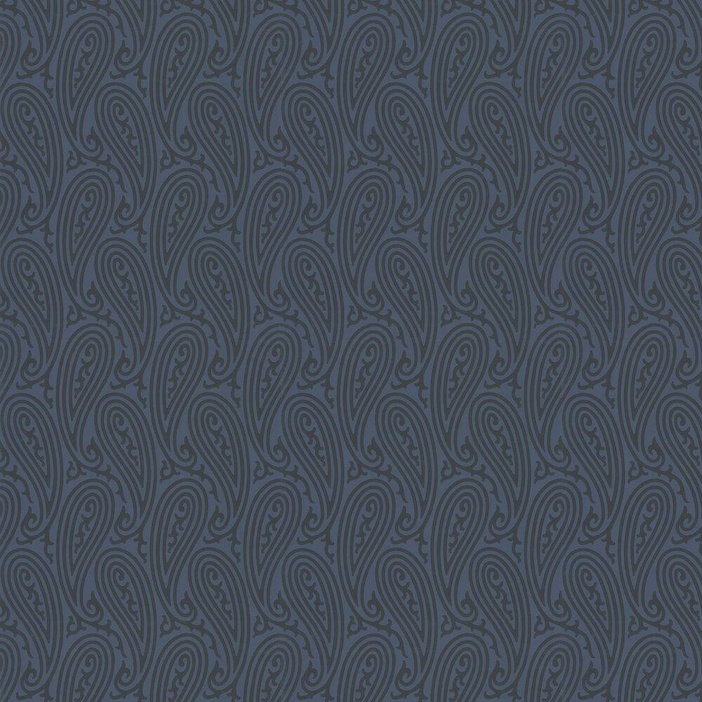 1000x1000 Paisley by Farrow & Ball Blue : Wallpaper Direct
