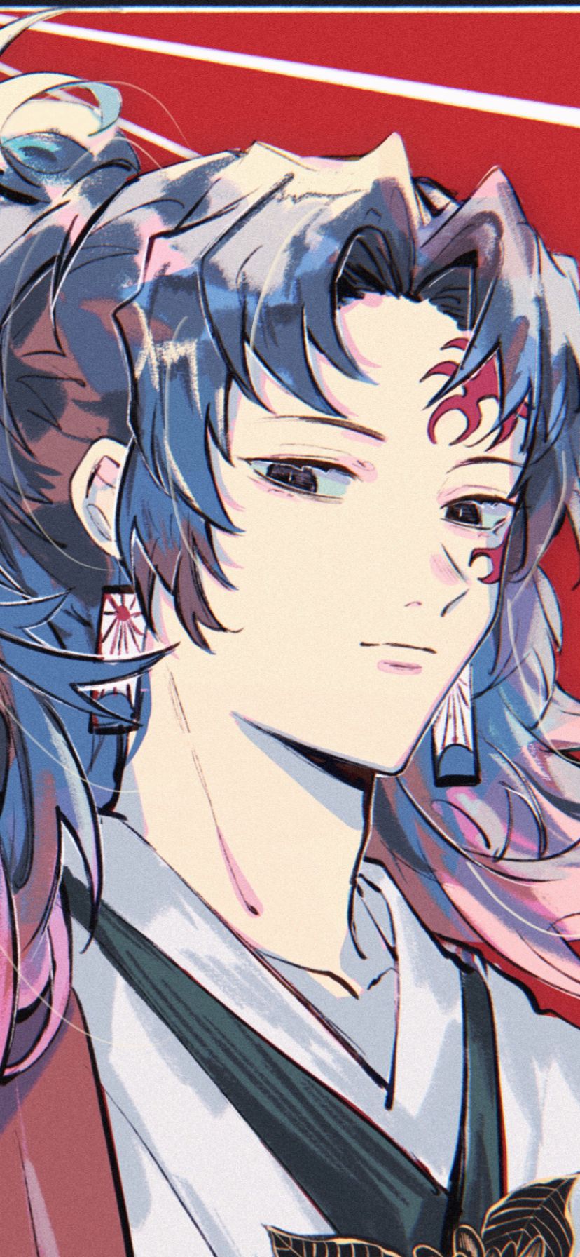 828x1792 Phone wallpaper: Yoriichi Tsugikuni, Anime, Demon Slayer: Kimetsu No Yaiba 1429887