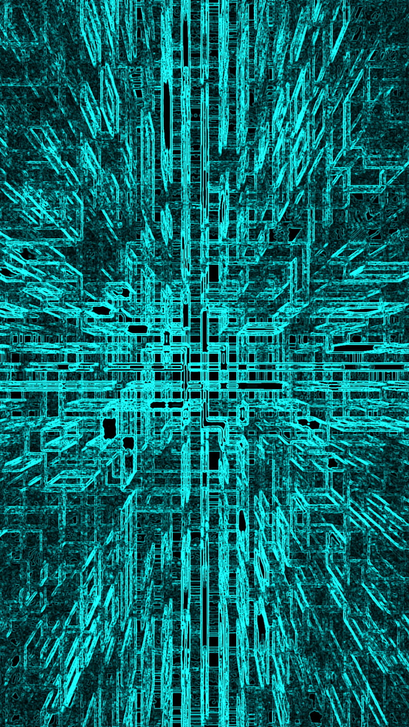 800x1422 Immersion, net, glow, turquoise, abstract, HD phone wallpaper