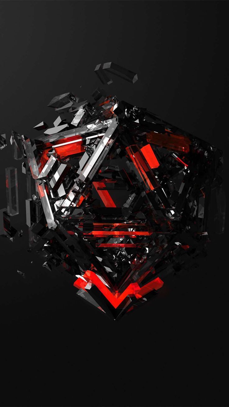 736x1308 Download Immersive 3D Triangle Backdrop On A Forward Thinking Gamer Phone Wallpaper