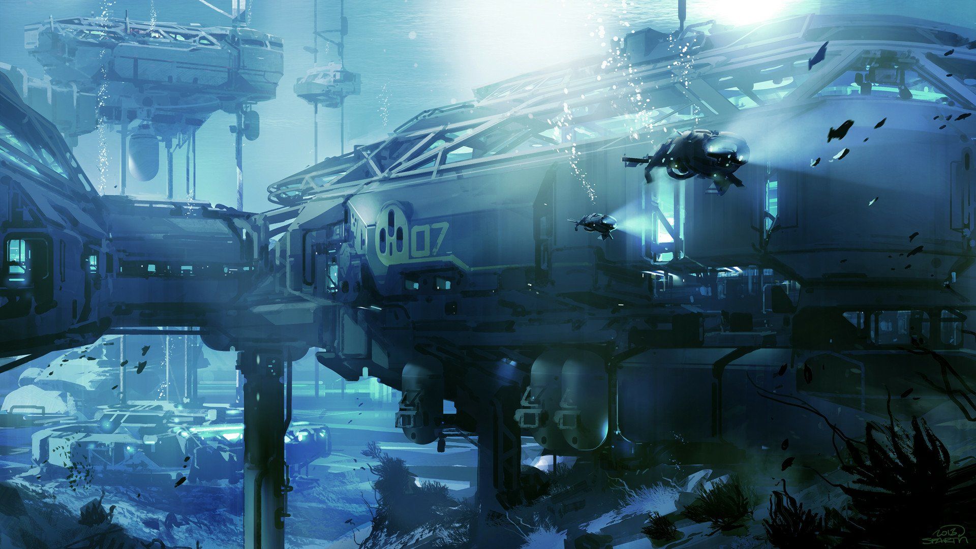 1920x1080 Halo 5 Guardians Underwater HD Wallpaper