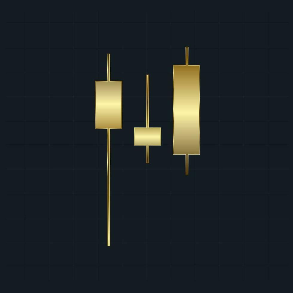 980x980 Luxury, gold graph bar for Stock market charts and forex trading graph in up trend concept for financial investment. vector, illustration design
