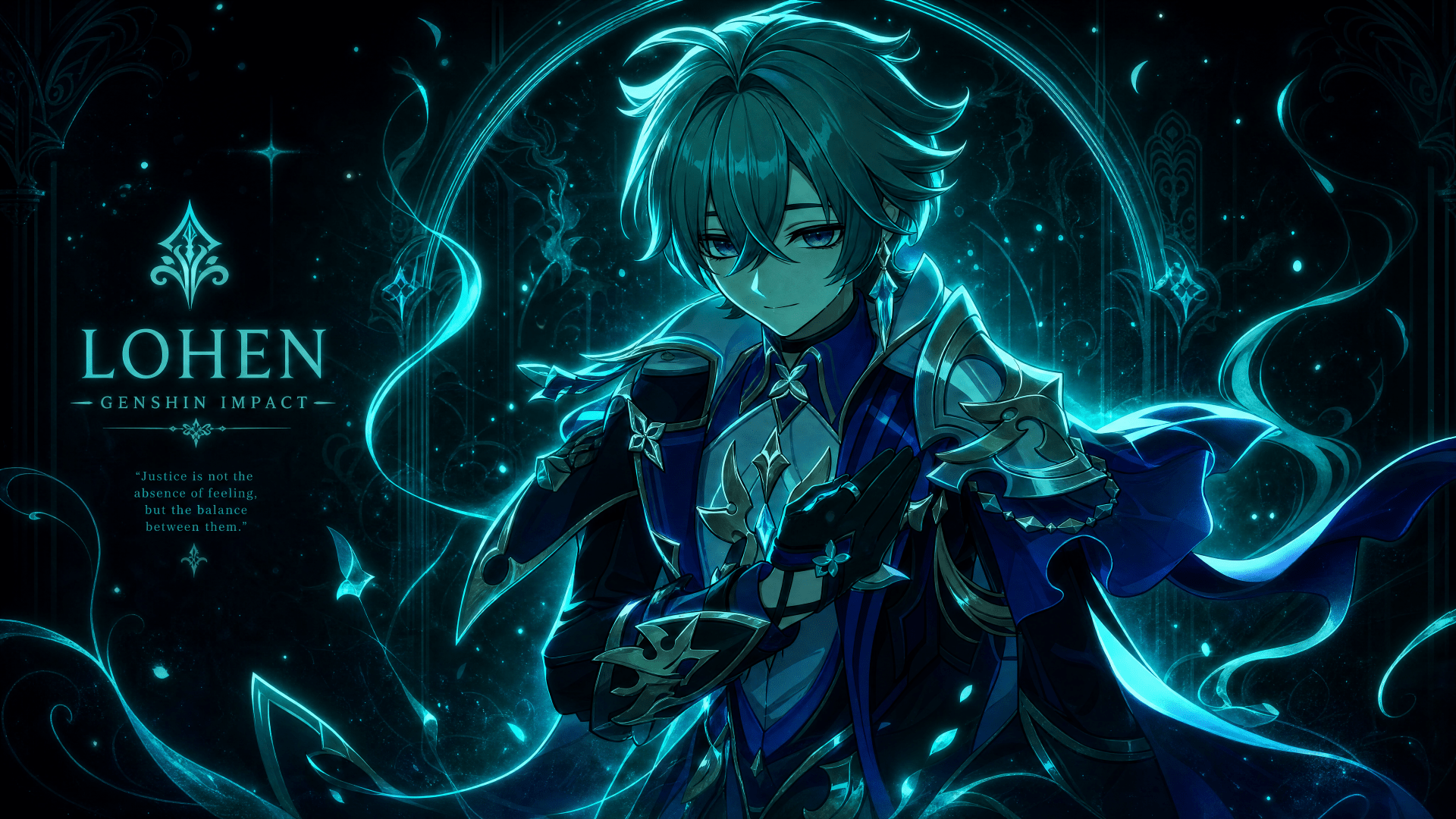 1920x1080 Download Lohen (Genshin Impact) Genshin Impact Male Character Portrait 4k Ultra HD Wallpaper