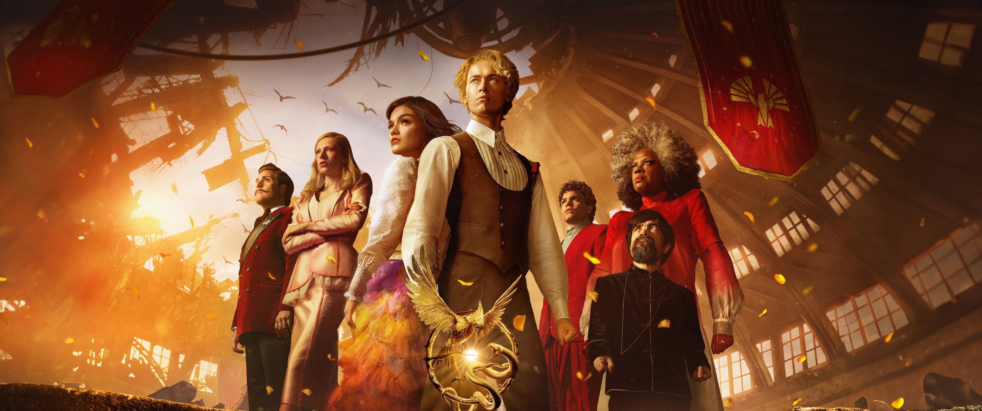 3440x1440 The Hunger Games The Ballad of Songbirds Snakes 2023 8K Wallpaper