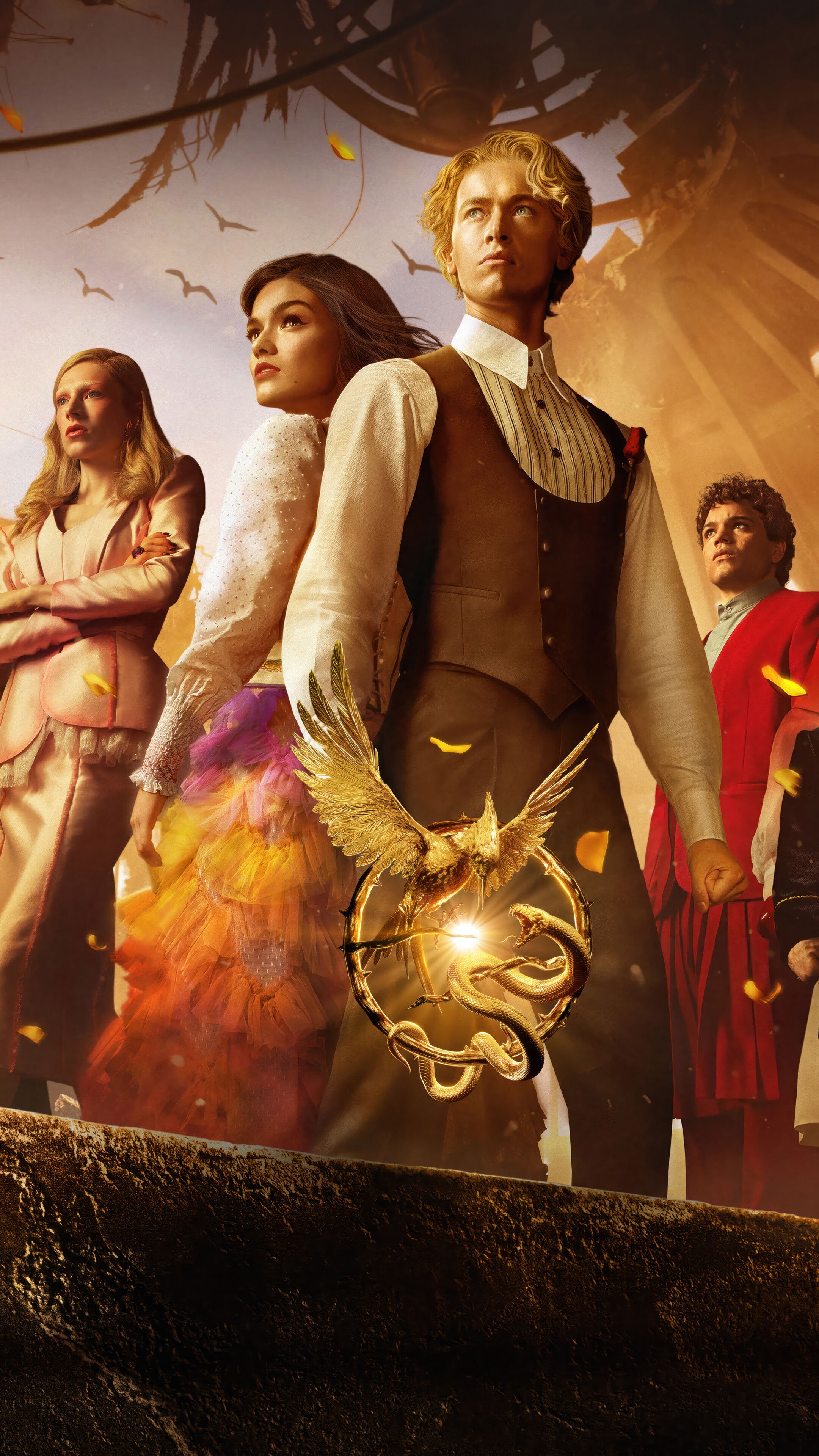 2160x3840 The Hunger Games: The Ballad of Songbirds and Snakes Cast 4K Wallpaper iPhone HD Phone n