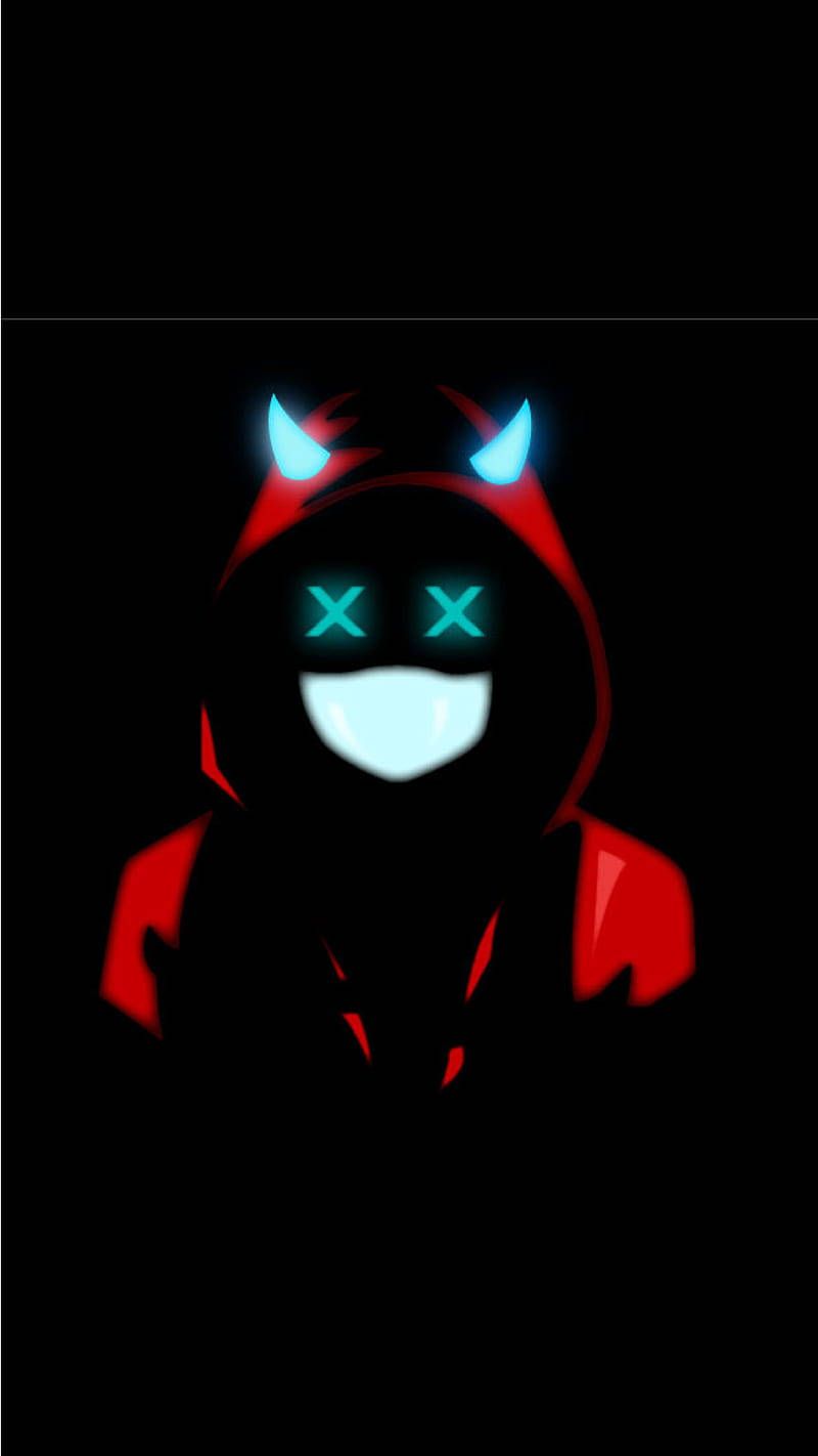 800x1422 Devil Neon Wallpaper