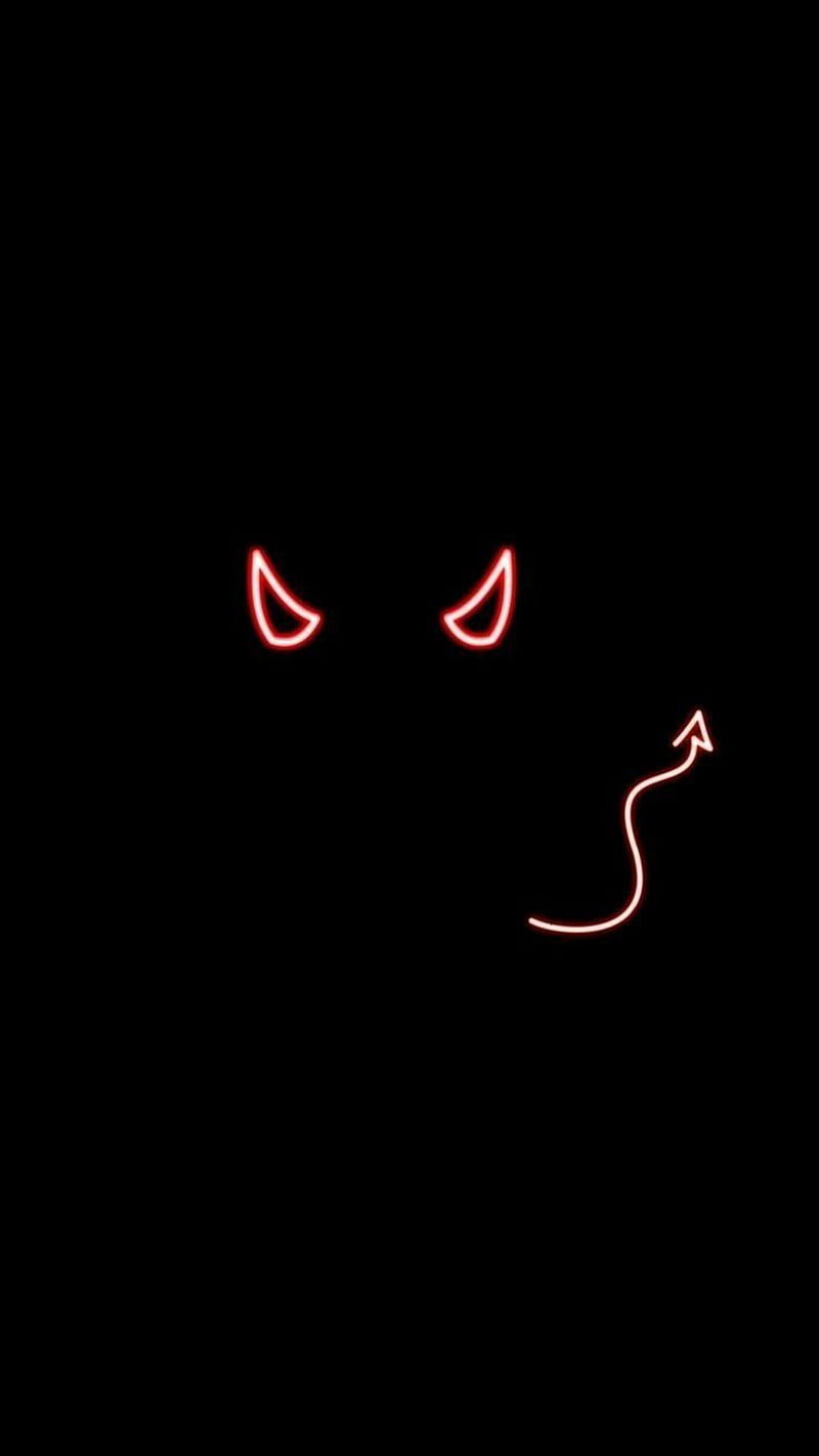 800x1422 Devil, love, neon, HD phone wallpaper