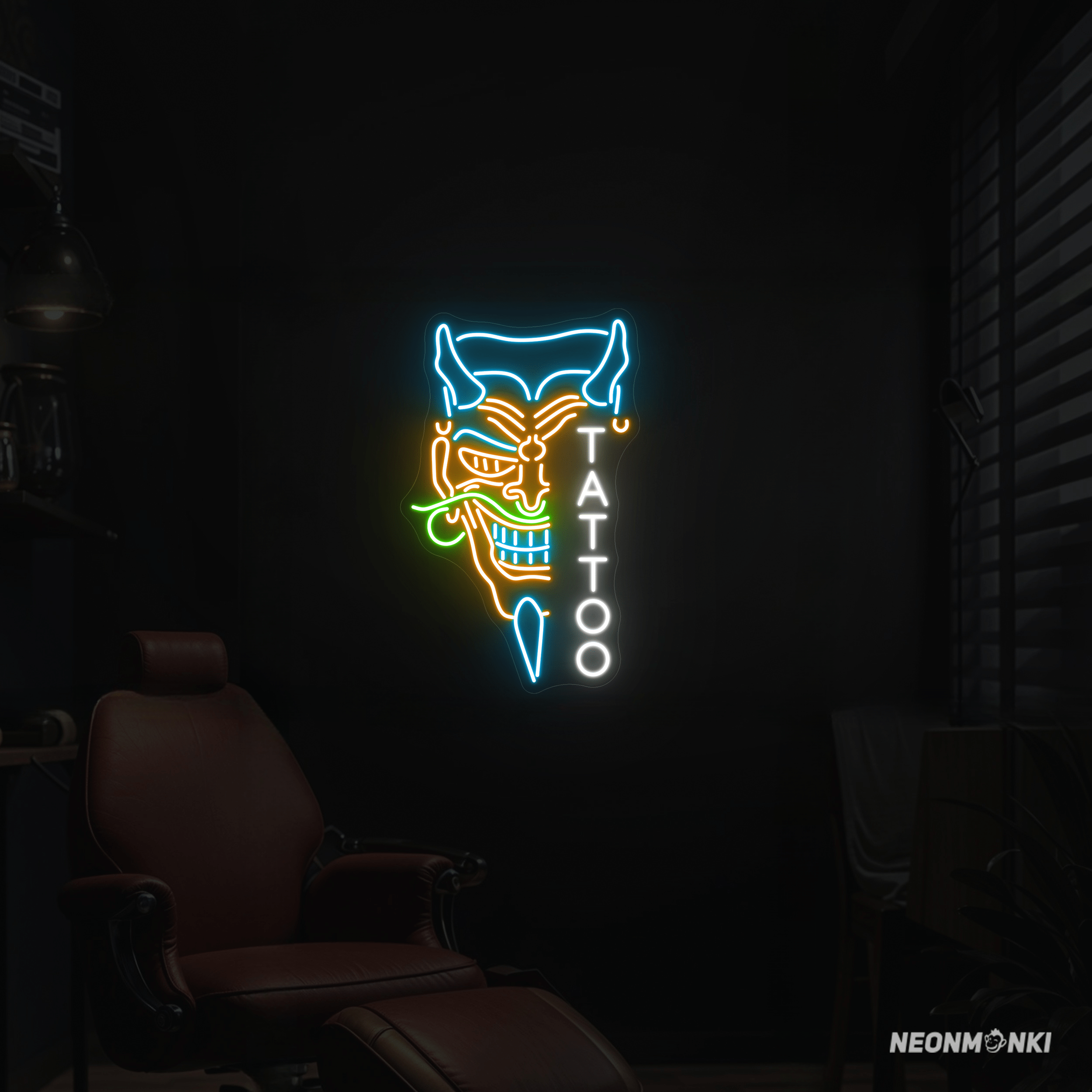 2500x2500 Neon Devil Neon Devil Wallpaper Image Free Download On Magnific (formerly Freepik)