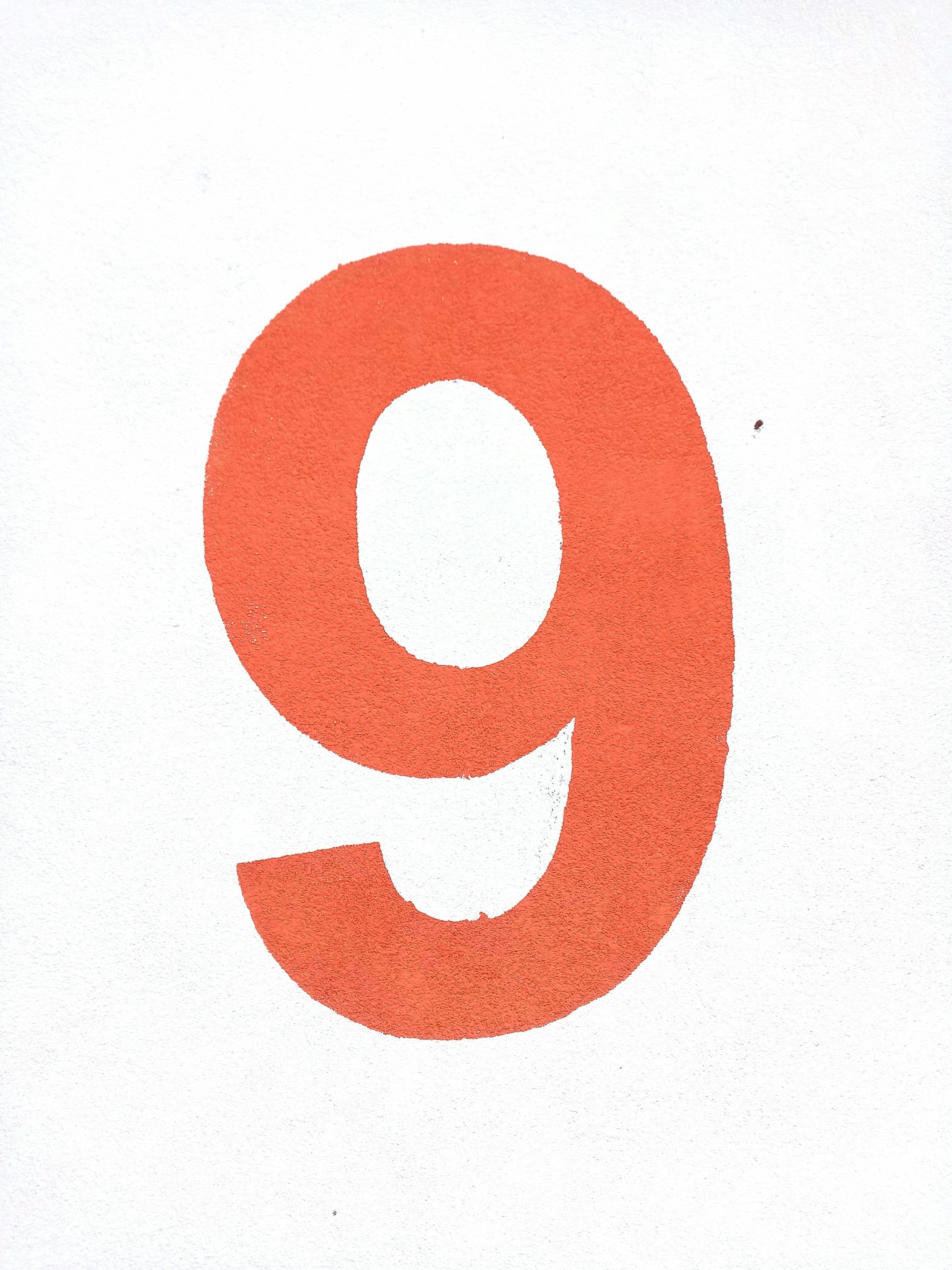 3000x4000 Number 9 Picture. Download Free Image
