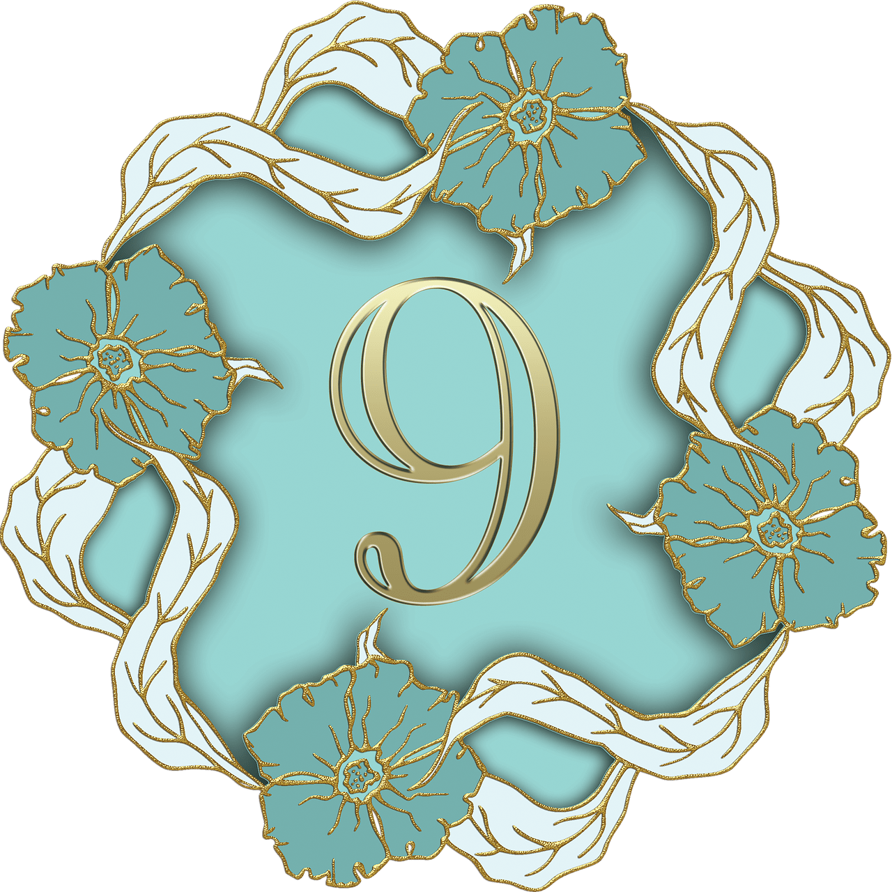 1280x1280 Download Number 9 Nine. Royalty Free Stock Illustration Image