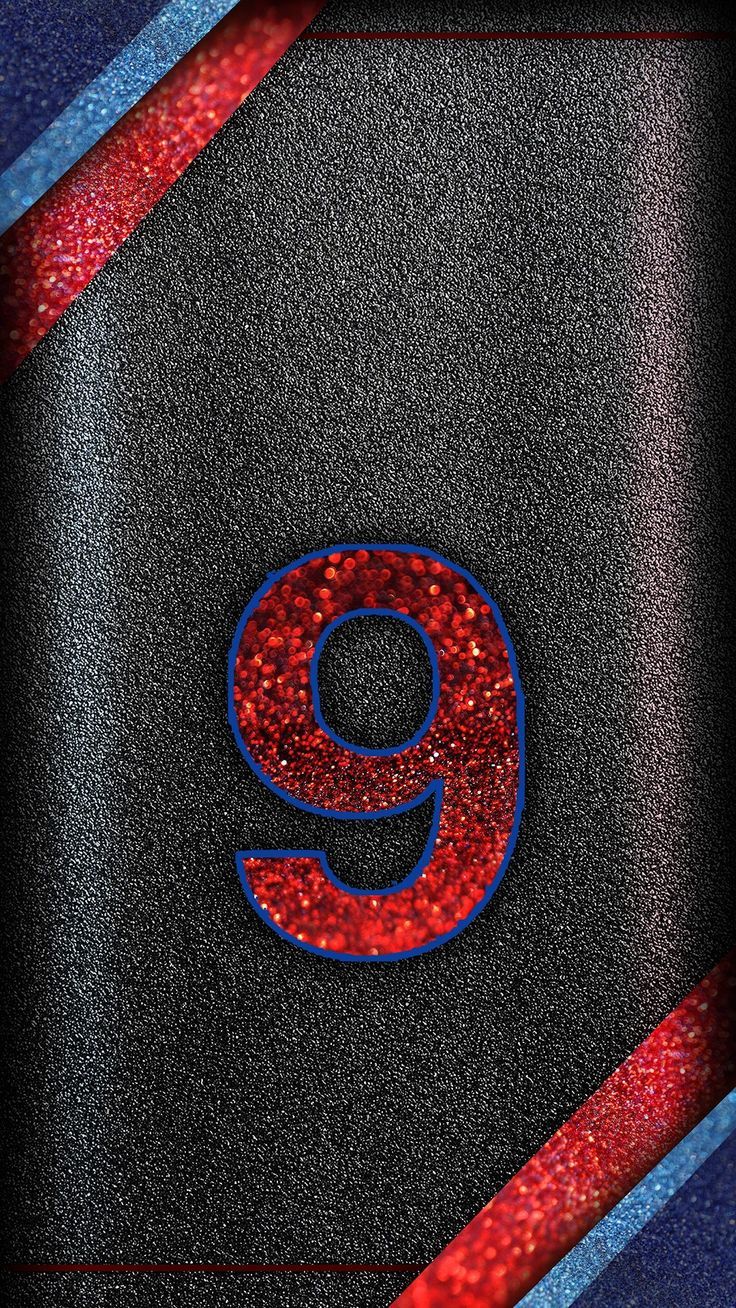 736x1308 Red and Blue Glitter Number Nine Wallpaper. Number 6 wallpaper iphone, Nepal flag wallpaper for