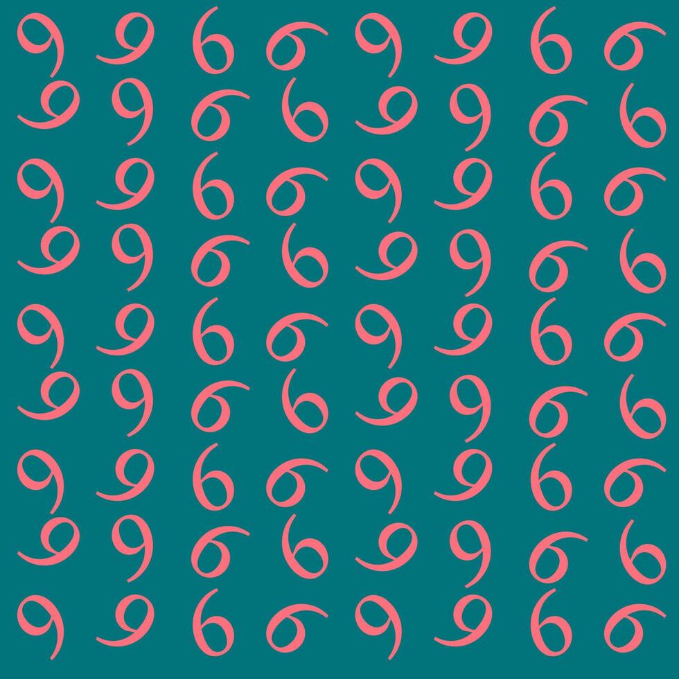 980x980 Number 9 wallpaper, illustration, vector on white background