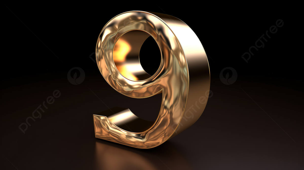 1200x673 3D Lettering Of Number Nine A Stunning Rendering Photo And Picture For Free Download
