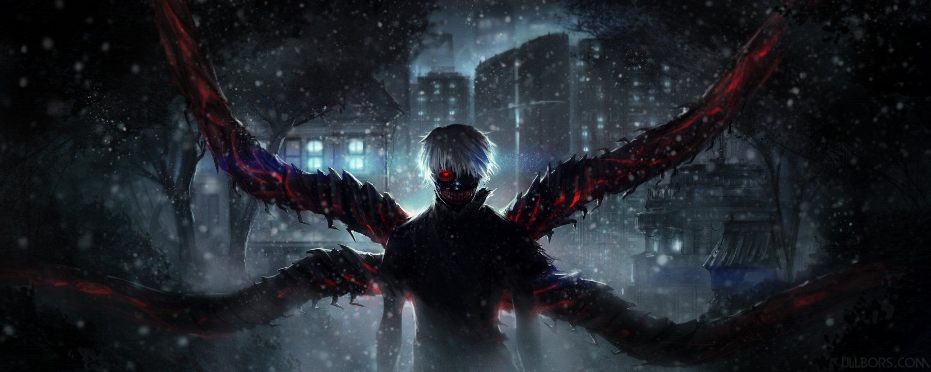 1920x767 Ken Kaneki Kakuja 4K Ultra HD Wallpaper
