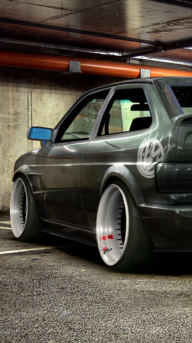 800x1424 Golf, car, tuned, volkswagen, HD phone wallpaper